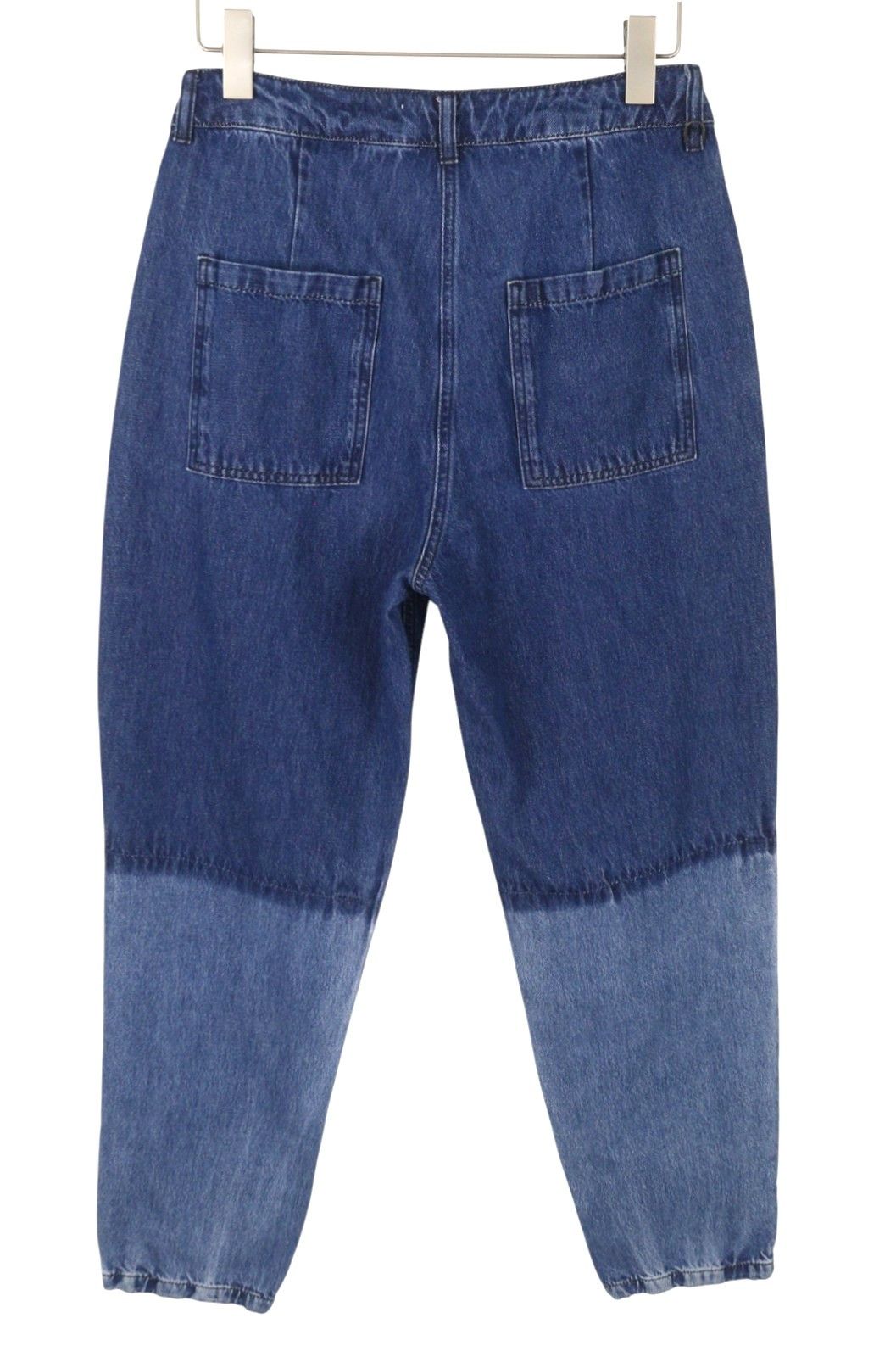 MAX&Co. W29 Blue Faded Pleated Straight Loose High Waist 88907 Size 29" - 4 Thumbnail