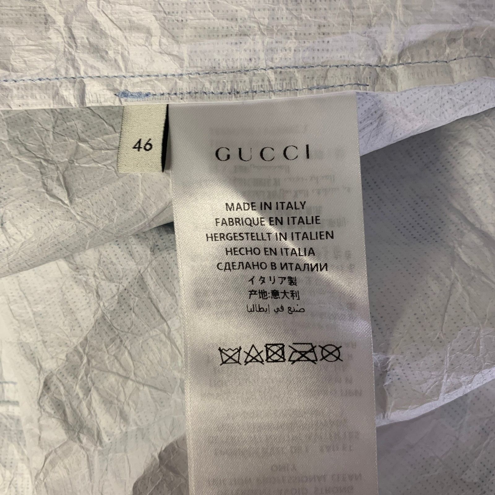 Gucci GUCCI S Blue Floral Oversized Camp Short Sleeve Shirt Size US S / EU 44-46 / 1 - 6 Thumbnail