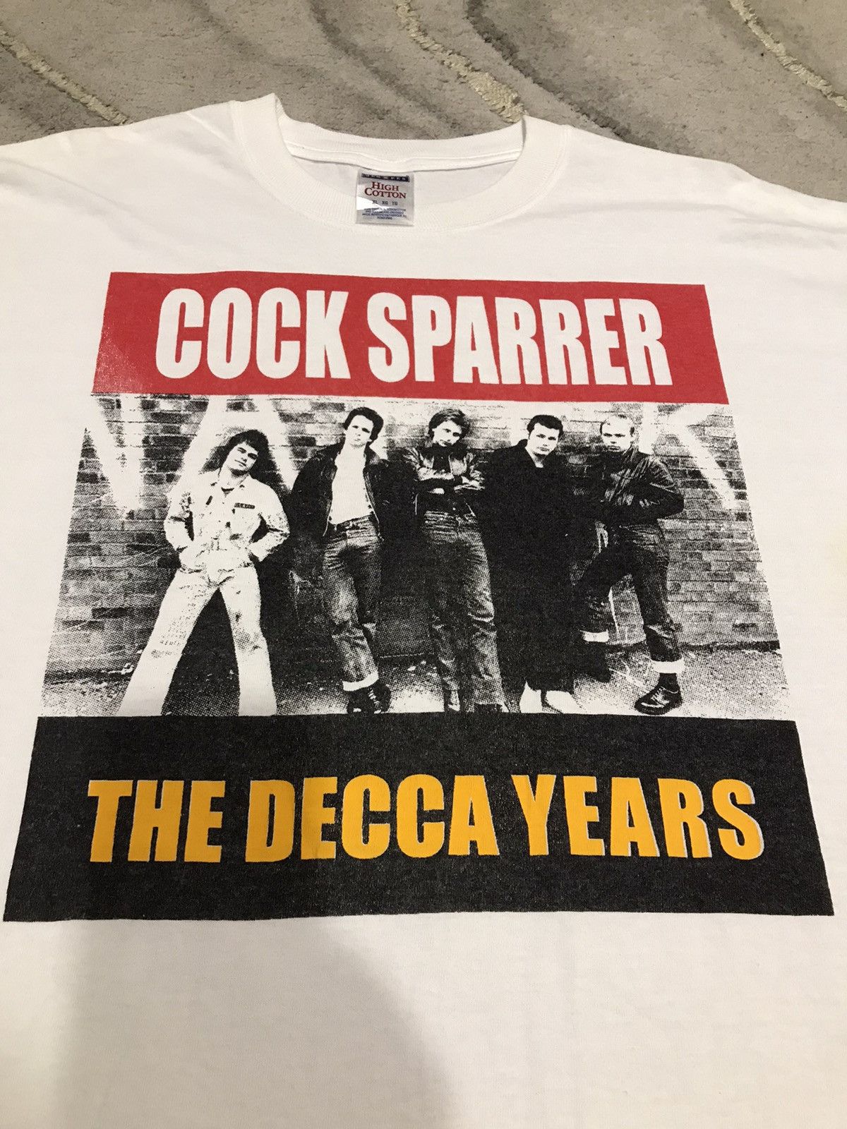 Band Tees × Jerzees COCK SPARRER Size US XL / EU 56 / 4 - 1 Thumbnail
