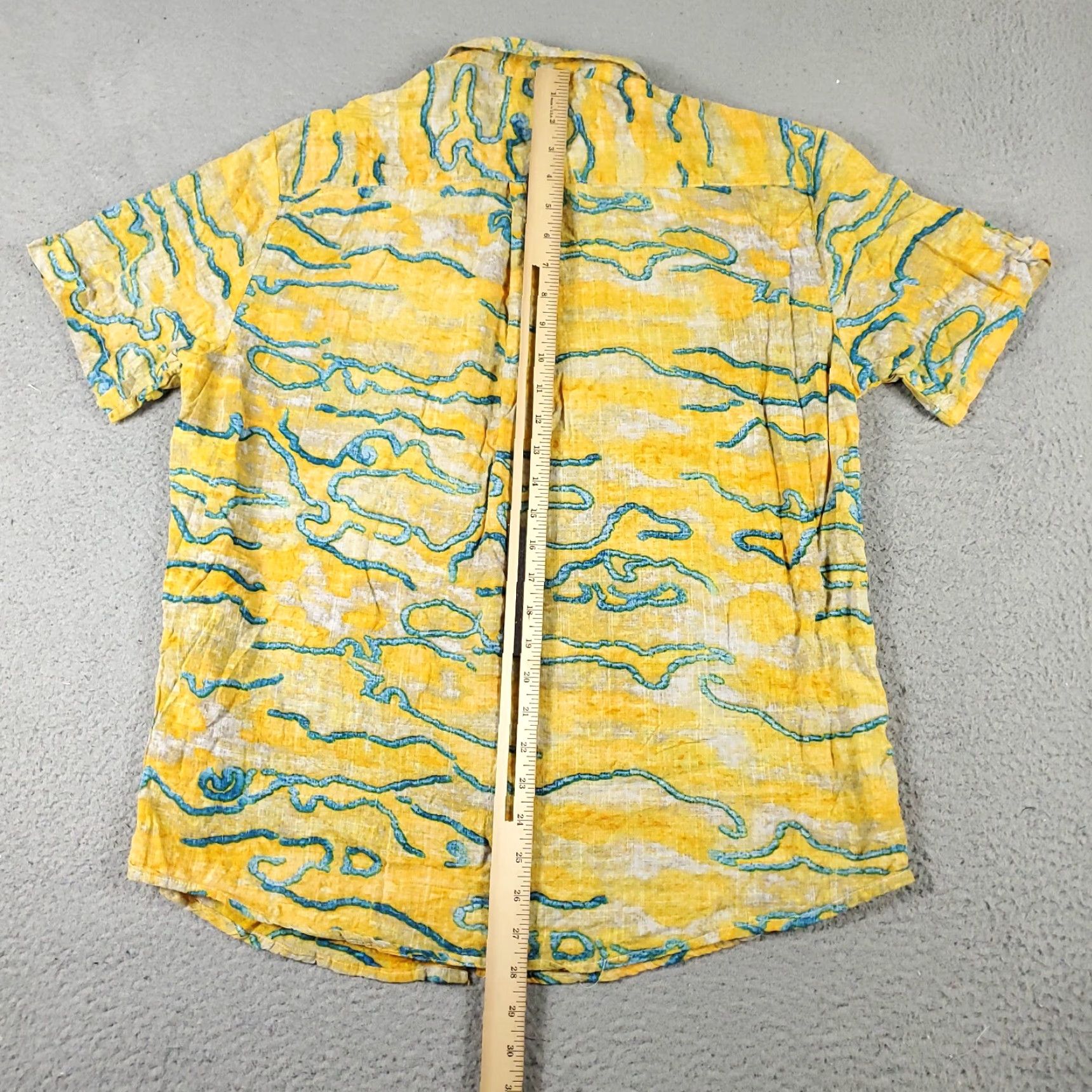 Vintage Vatpave Shirt Mens L Blue Striped Button-Up Collared Short Sleeve Casual Size US L / EU 52-54 / 3 - 4 Thumbnail