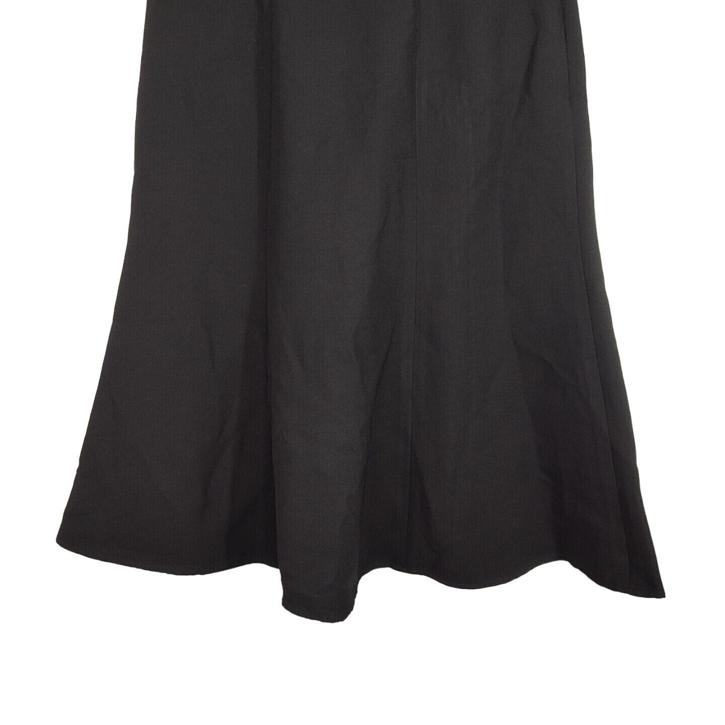 George Vtg George Mark Eisen Black Flare Aline Midi Skirt Size 8 Size 30" / US 8 / IT 44 - 2 Thumbnail