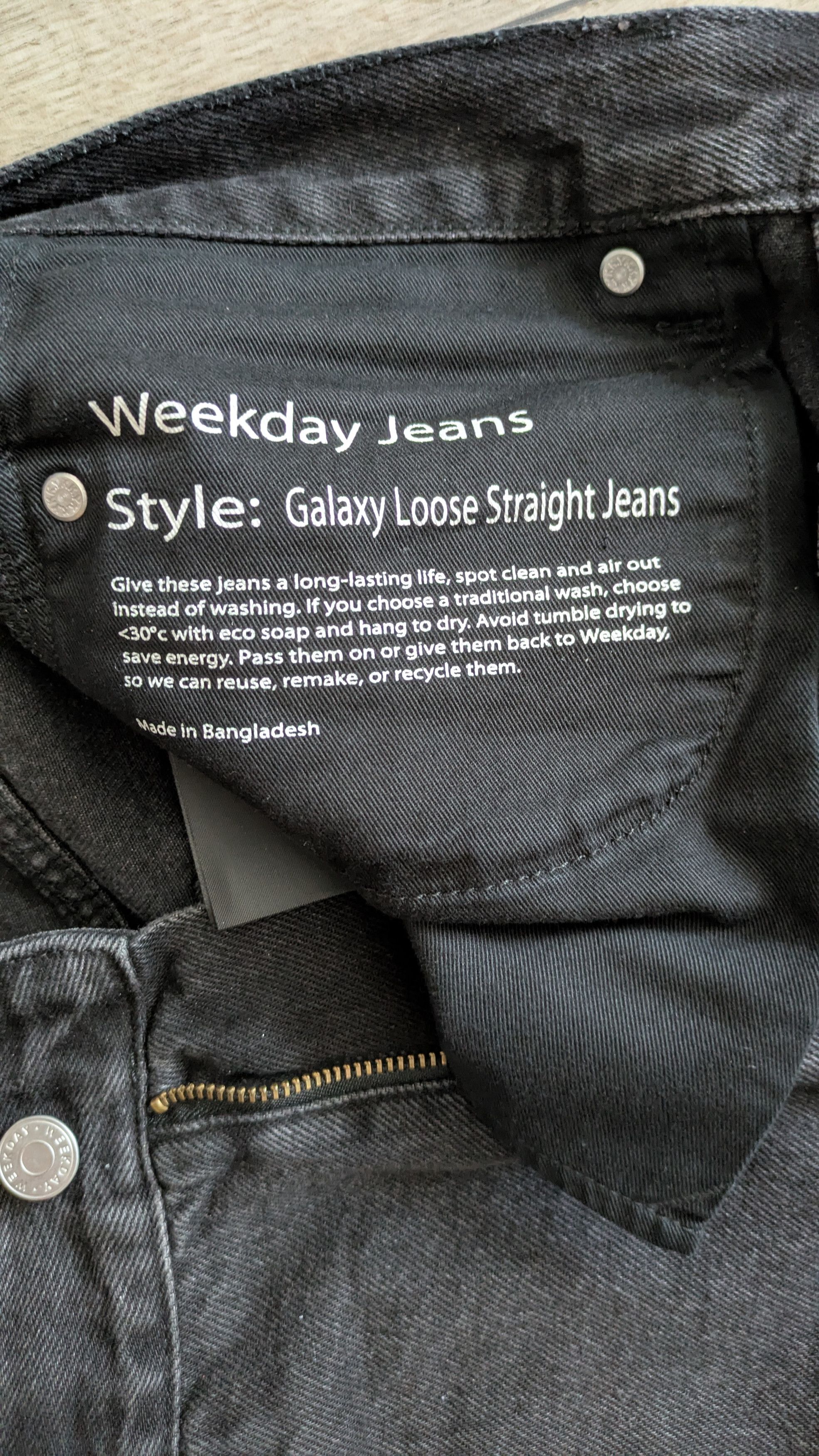 Weekday Black Galaxy Jeans Weekday - 30/30 Size US 30 / EU 46 - 3 Thumbnail