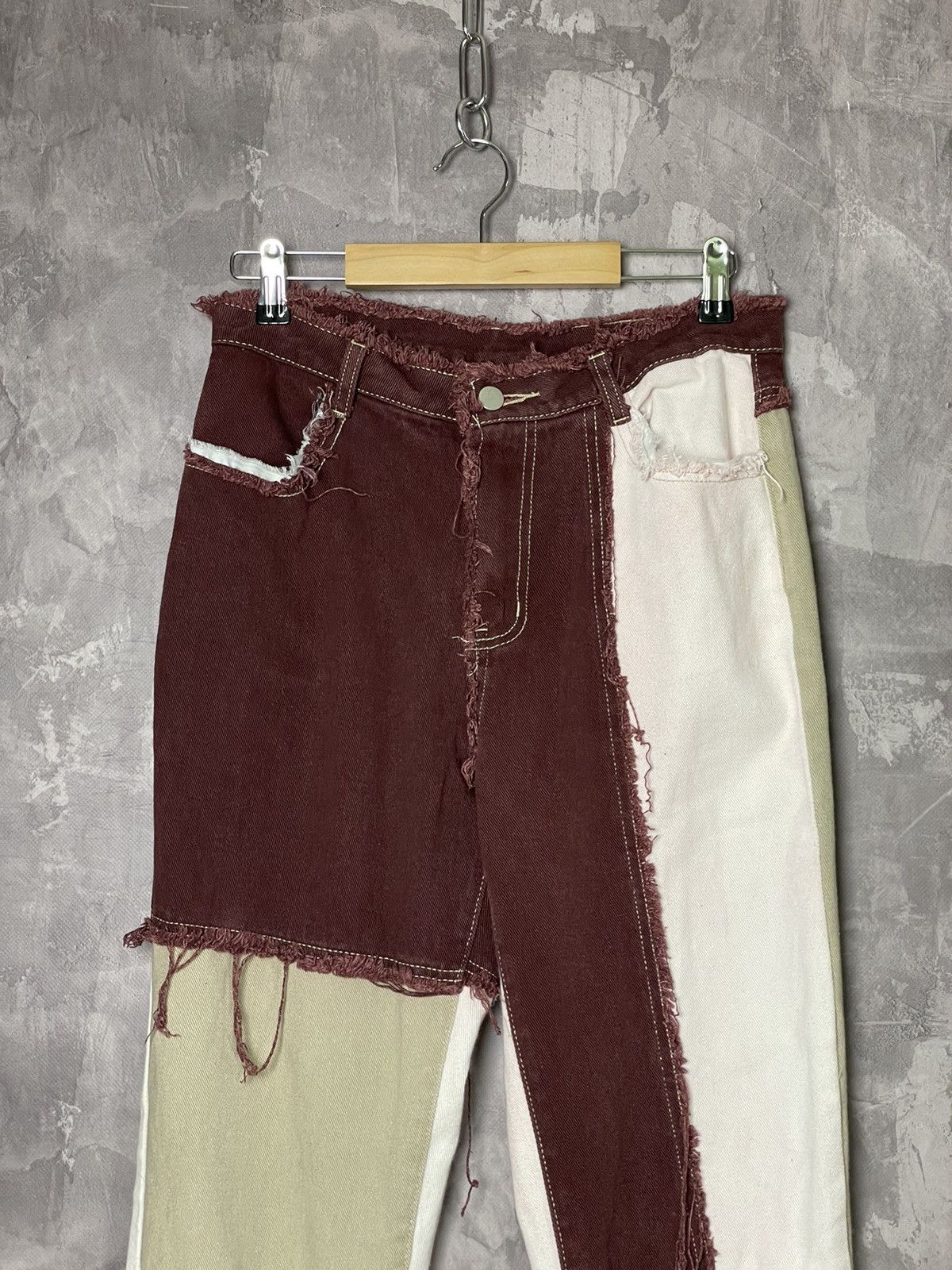 Vintage Vintage Japanese Patchwork Jeans y2k streetwear Size 28" / US 6 / IT 42 - 3 Thumbnail