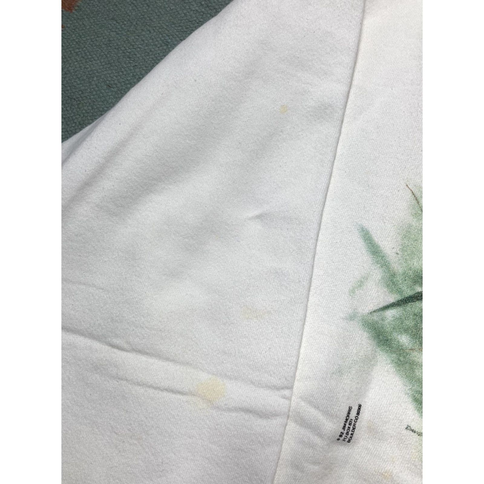 Vintage VINTAGE embroidered sweatshirt Hummingbird bird nature animal 90s XL Sweatshirt Men Embroidered Pullover White 90s Mens XL Size US XL / EU 56 / 4 - 4 Thumbnail