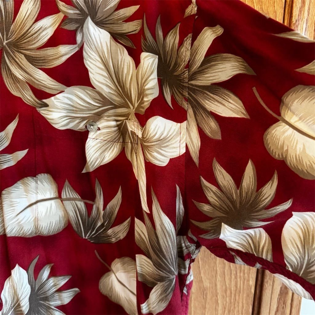 Other Consensus Sportswear Men's XL Burgundy Floral Hawaiian Shir Size US XL / EU 56 / 4 - 7 Thumbnail