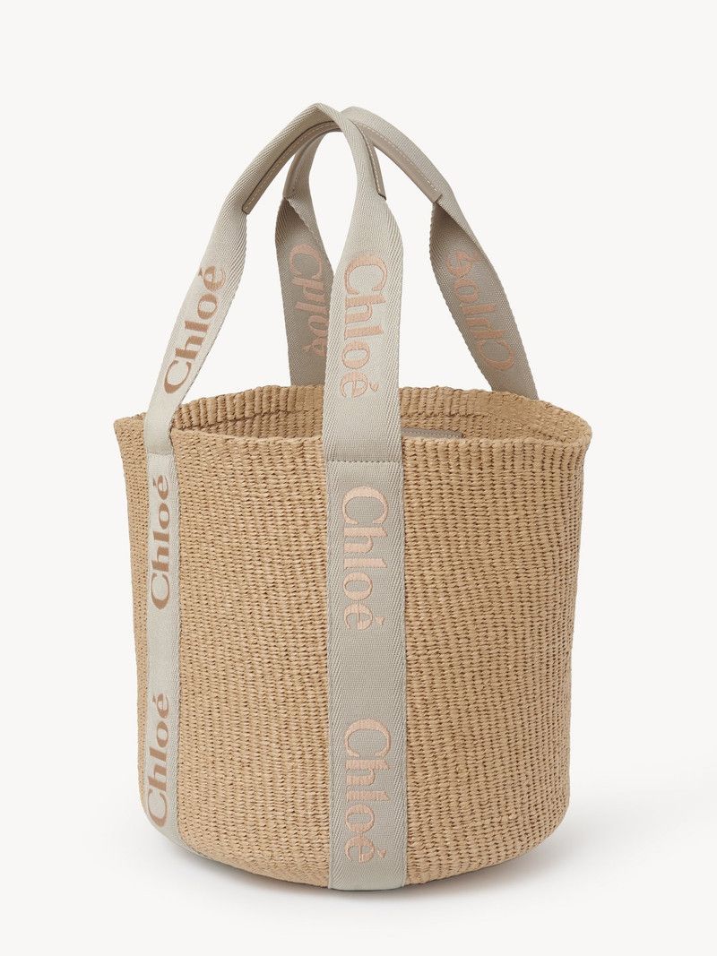 Chloe o1loc1c10226 Size: OS / Woody Basket Large Bag in Khaki Size ONE SIZE - 2 Thumbnail