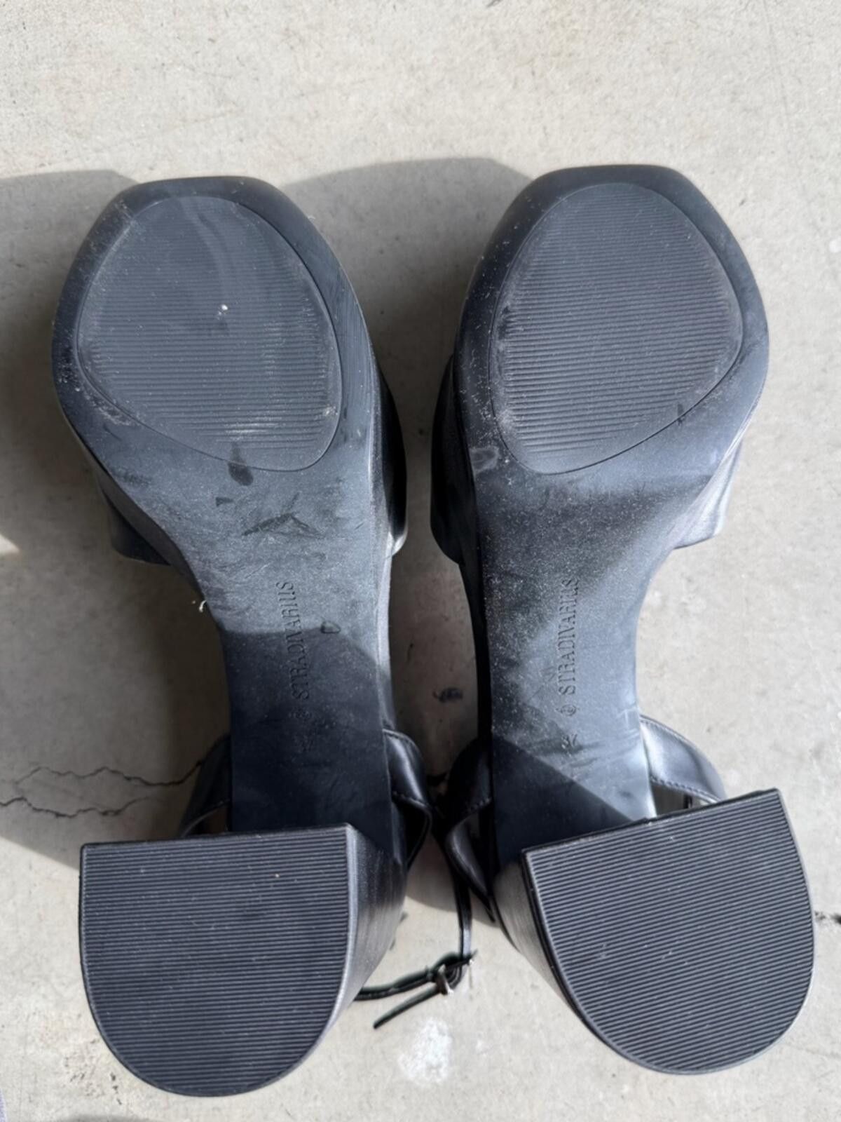 Other Stradivarius / Platform Heels / Black Ankle Strap Size US 6.5 / IT 36.5 - 12 Thumbnail