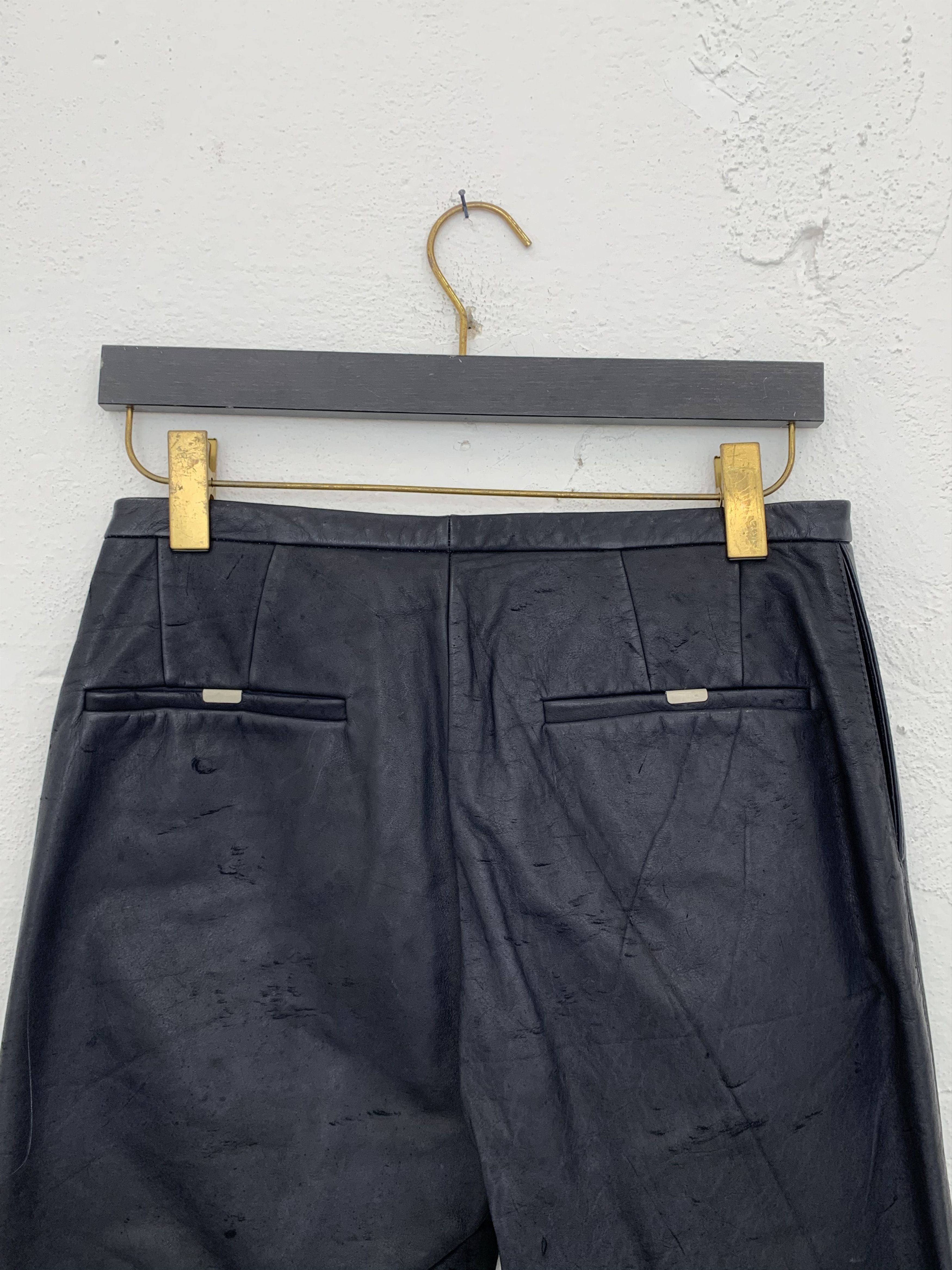 Carol Christian Poell CAROL CHRISTIAN POELL MALE FALL 2000 2001 LEATHER PANTS Size US 32 / EU 48 - 5 Thumbnail