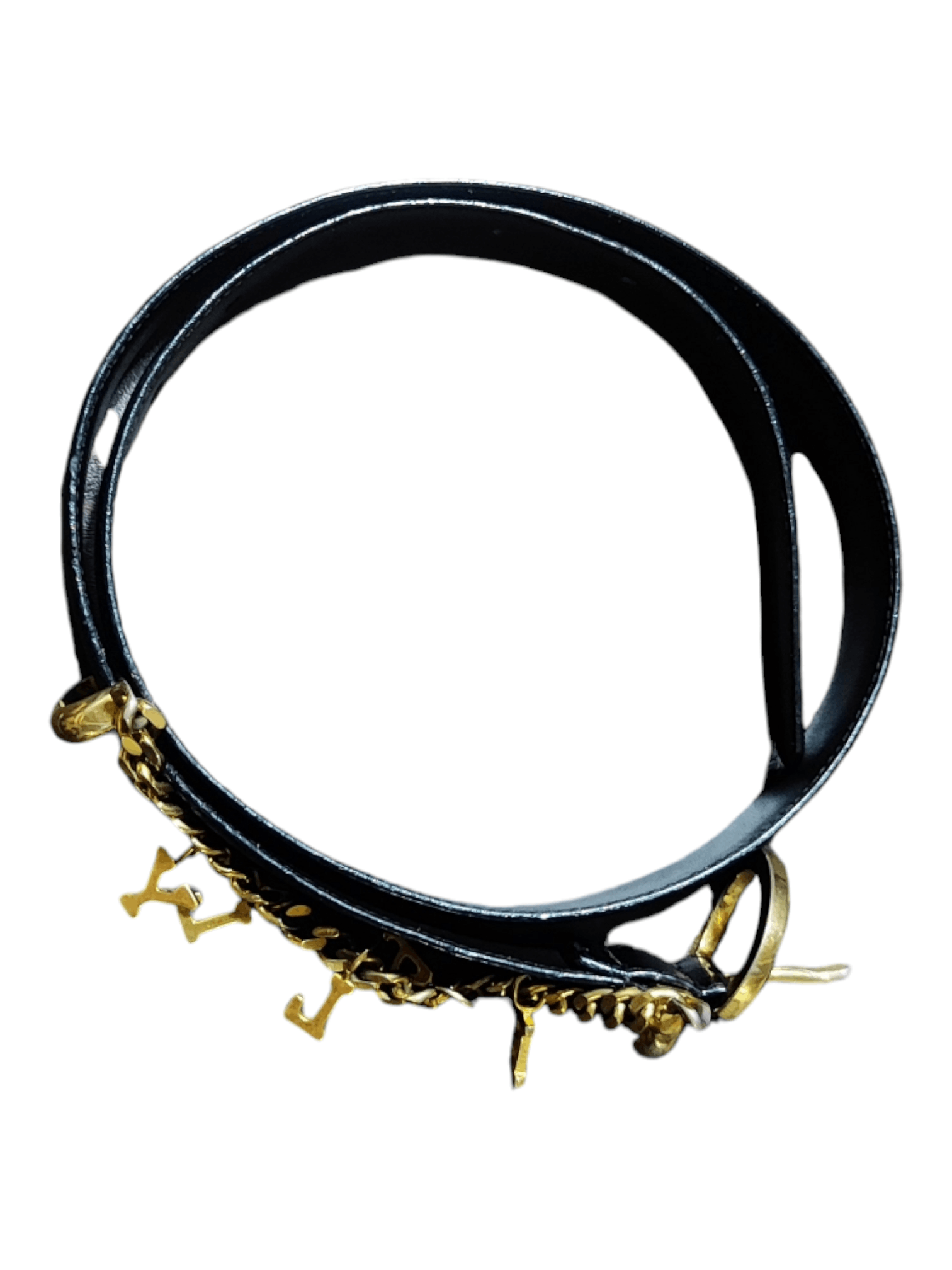 Bally B A L L Y Women's Gold Chain Letter's Belt Size ONE SIZE - 6 Thumbnail