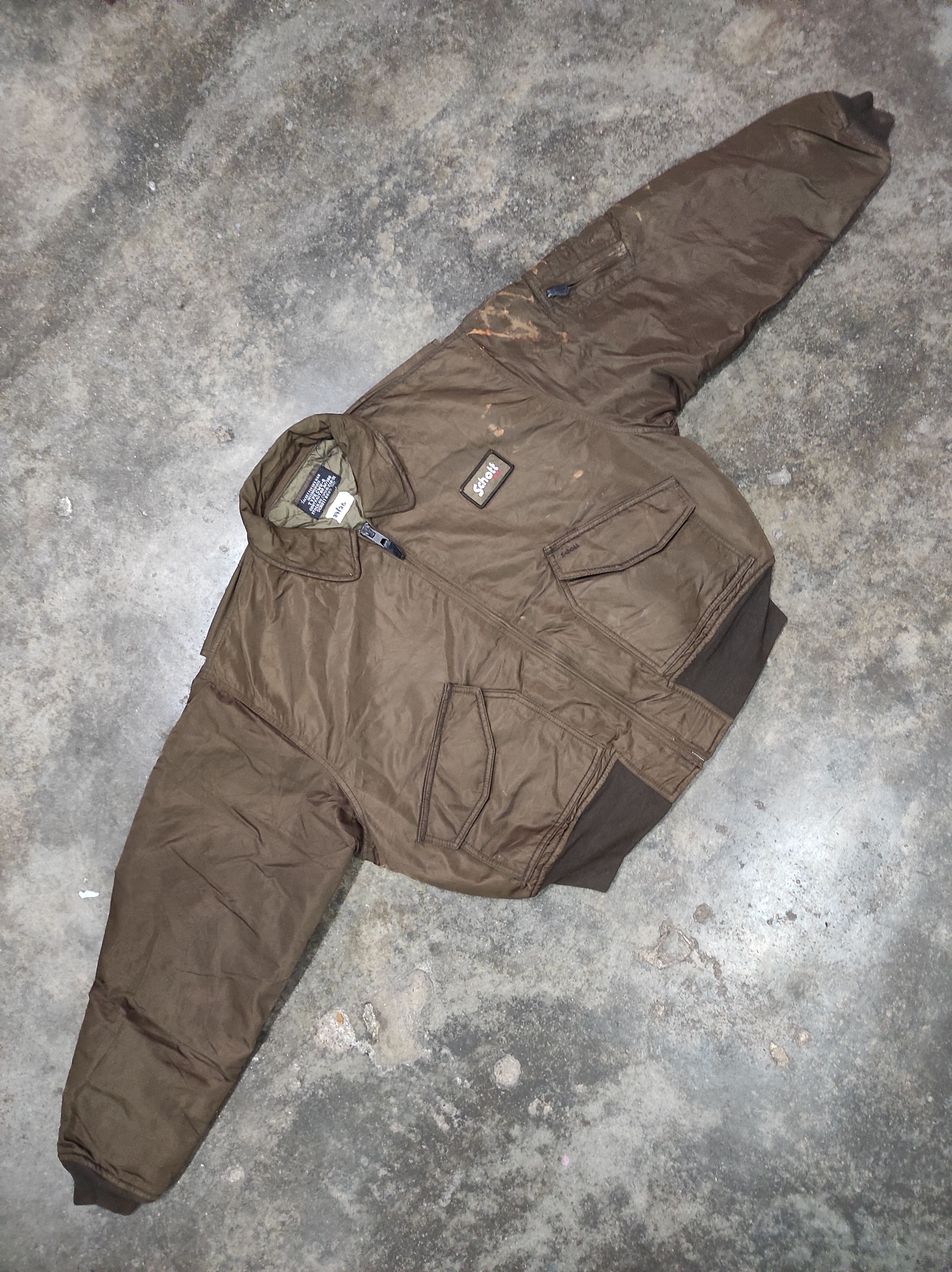 Schott SCHOTT CWU R VINTAGE FLYERS BOMBER JACKET DISTRESSED Size US XL / EU 56 / 4 - 4 Thumbnail