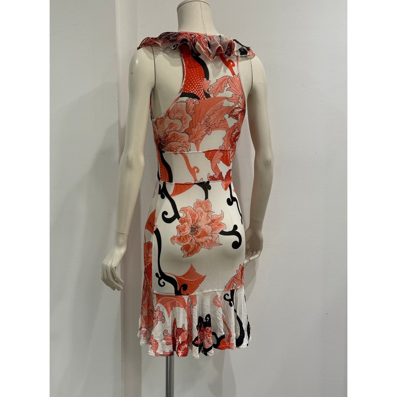 Roberto Cavalli 2000s Cavalli floral mini dress Size M / US 6-8 / IT 42-44 - 5 Thumbnail