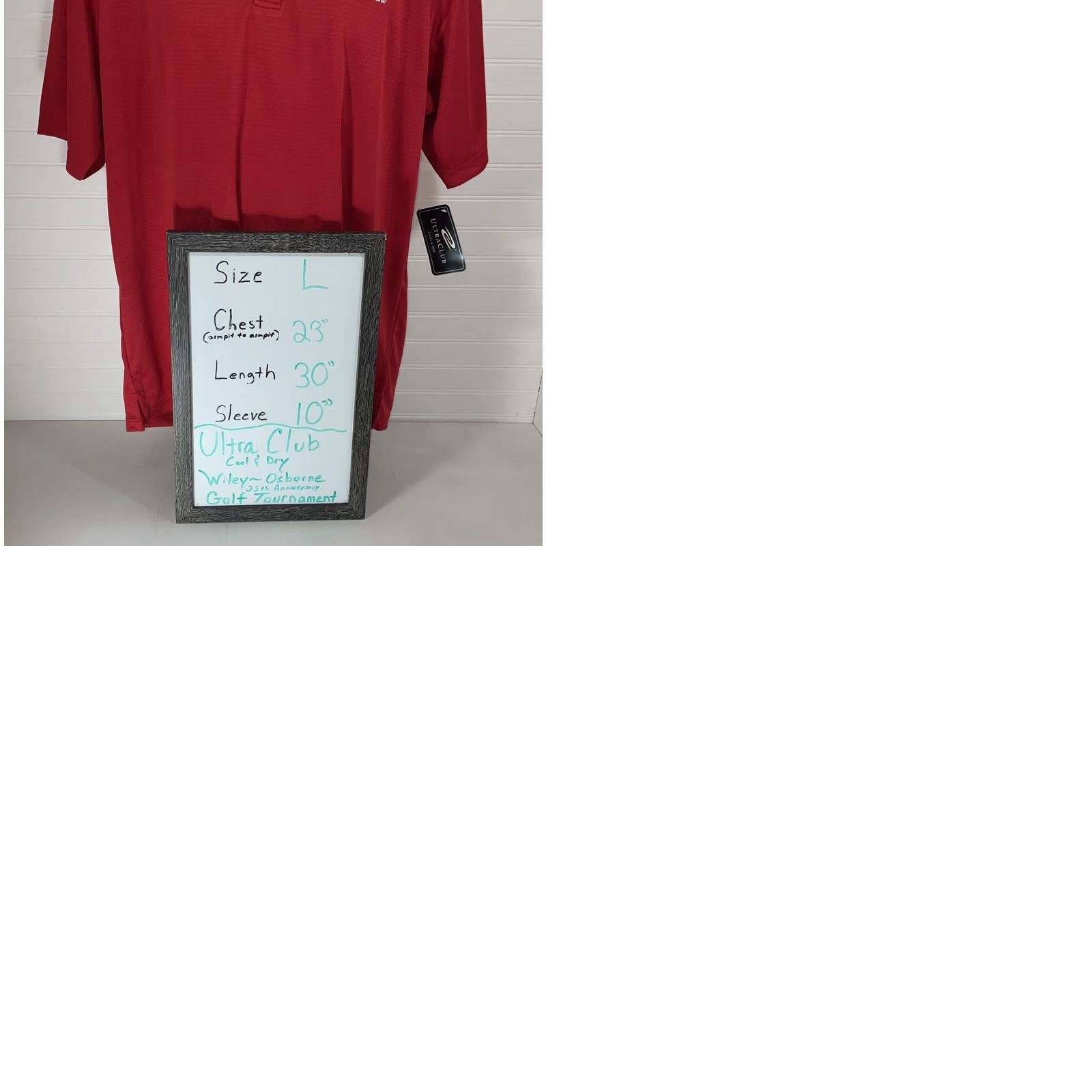 Vintage ULTRA CLUB RED POLO SHIRT NWT SIZE Large Polo Men Golf 25th Anniversary Logo Short Sleeve Casual Size US L / EU 52-54 / 3 - 9 Thumbnail