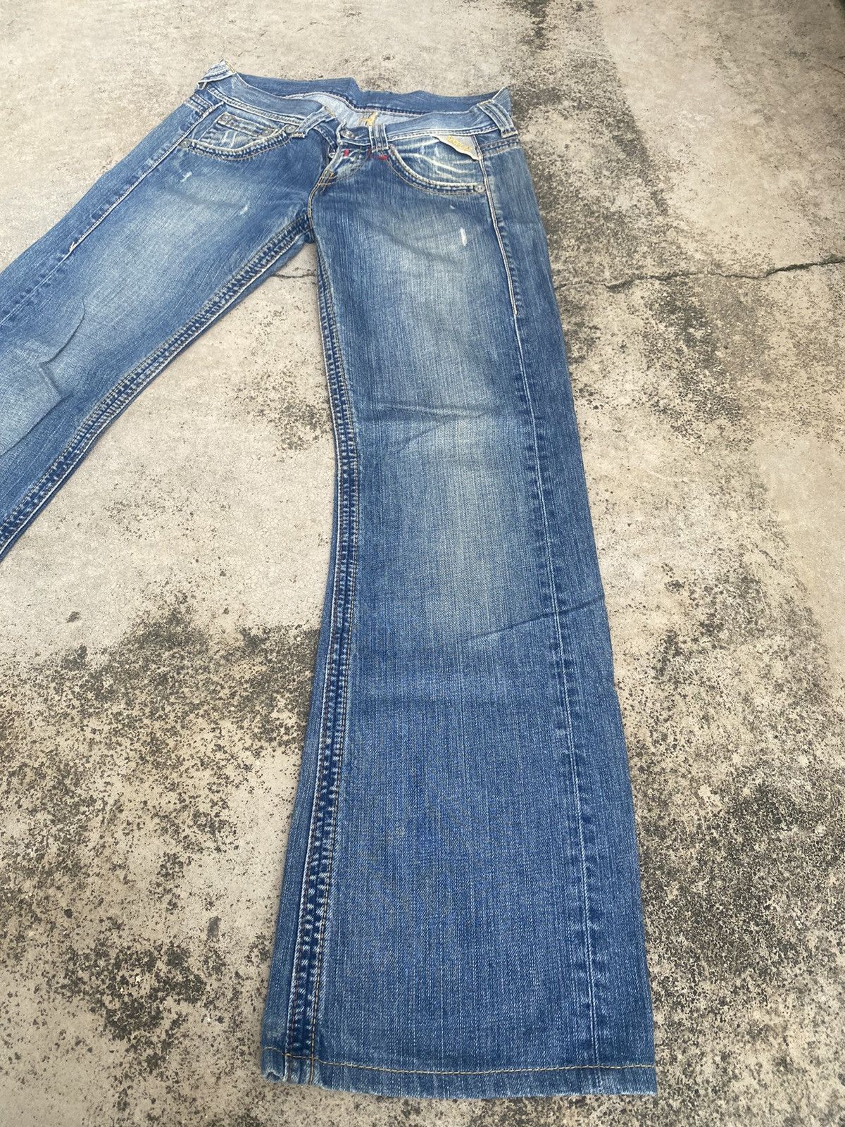 Designer × If Six Was Nine × Replay Flare Jeans Replay Faded High Rise Bootcut Size US 30 / EU 46 - 2 Thumbnail