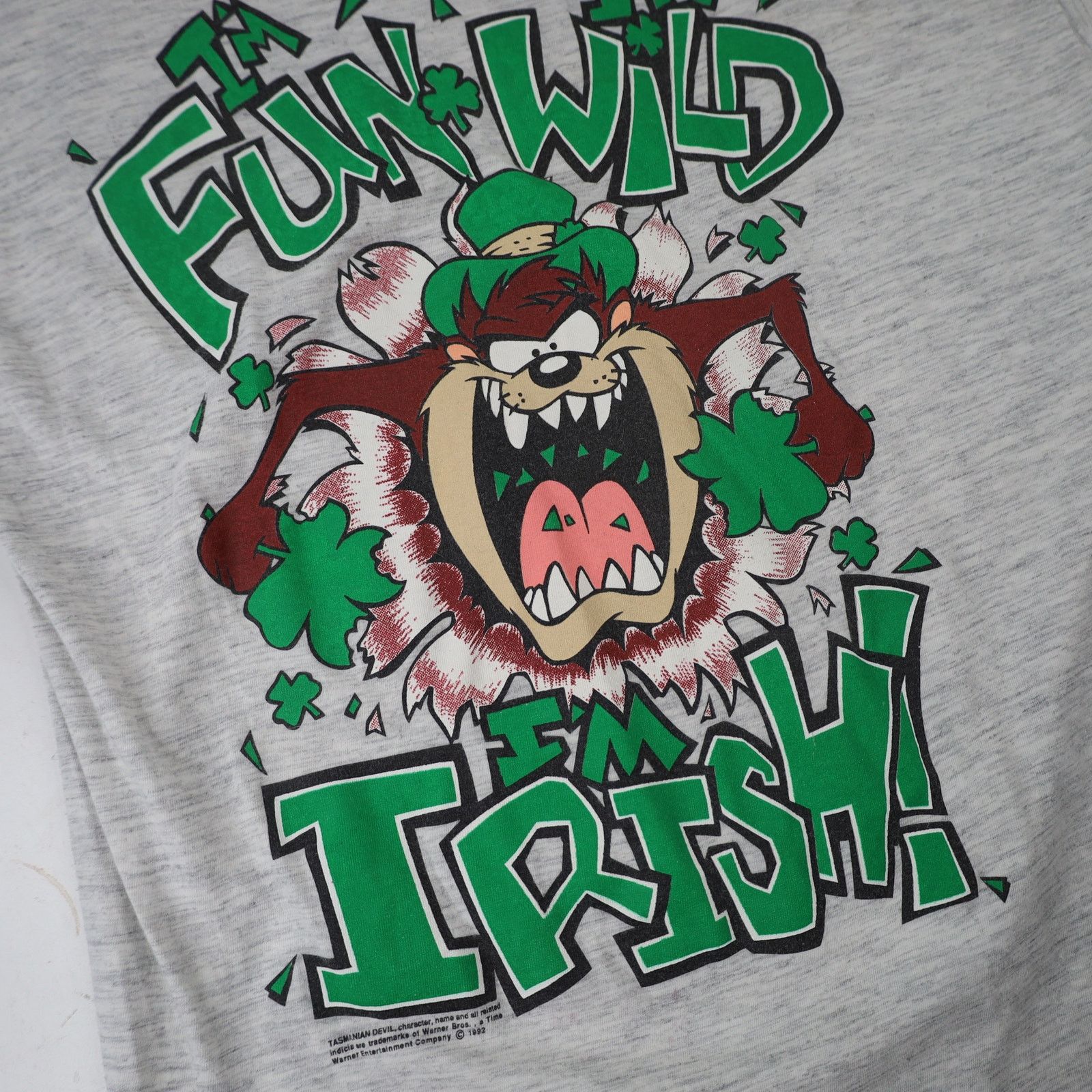 Vintage Vintage Taz "Im Irish" St Patrick's Day Graphic T Shirt Size US M / EU 48-50 / 2 - 4 Thumbnail