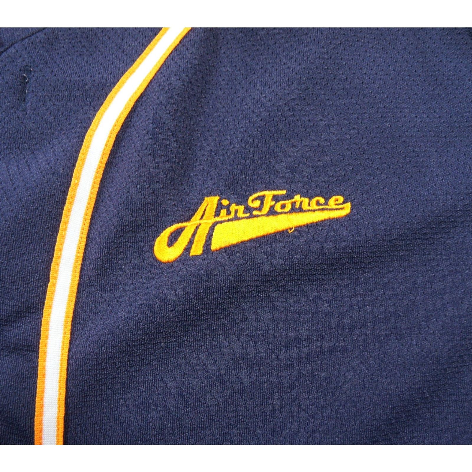 Nike VINTAGE Nike Jersey Mens XL Blue Air Force Baseball NYC Swoosh 90s Nike Nike Shirt Sports 90s Mens US Size US XL / EU 56 / 4 - 3 Thumbnail