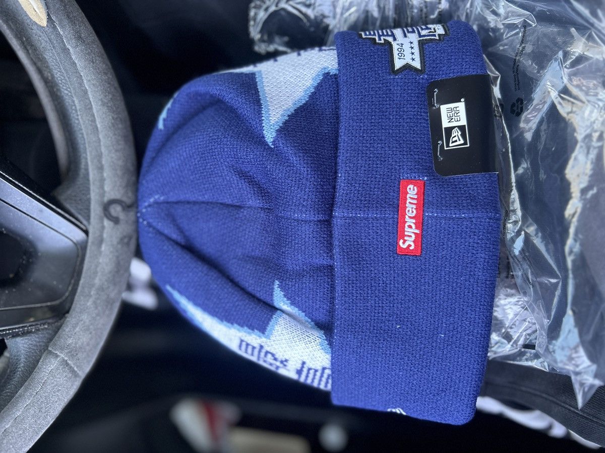 Supreme Supreme new era stars baseball beanie navy Size ONE SIZE - 4 Thumbnail