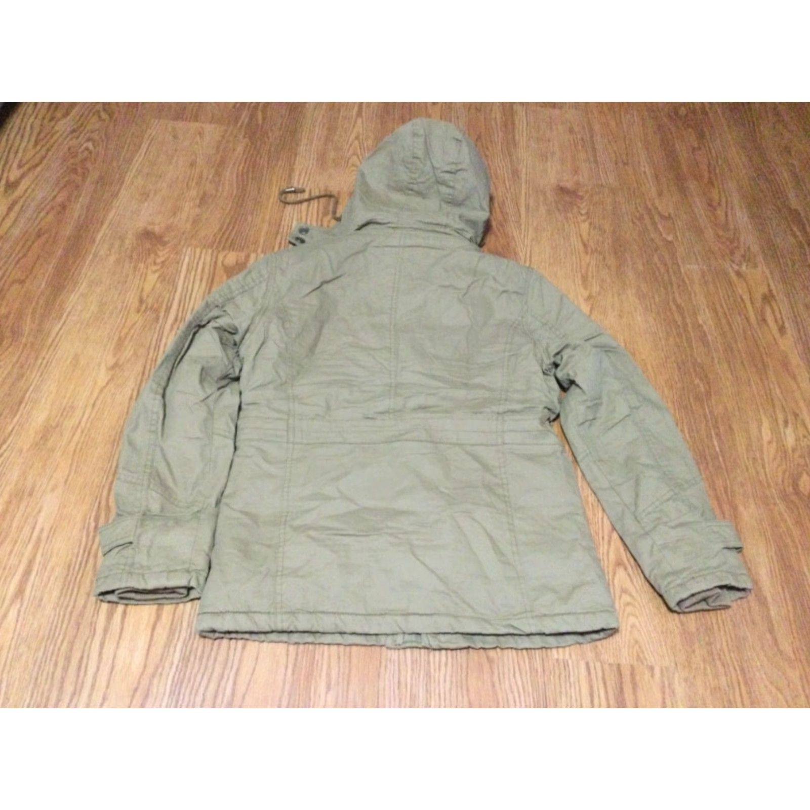 Vintage H.T. Niao Military Jacket Lined Men's Khaki Full Snap Pockets Sz Large Size US L / EU 52-54 / 3 - 5 Thumbnail