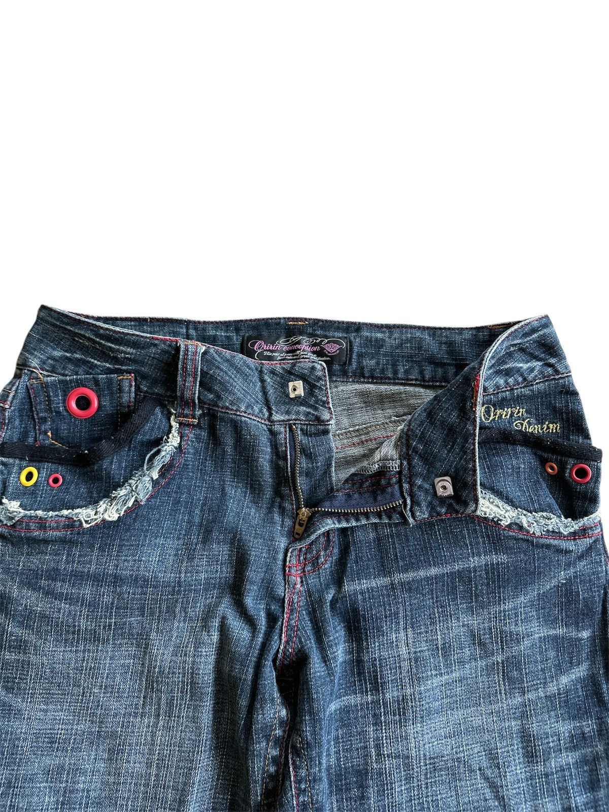 Kapital Distressed 2000s Oririn Flare Jeans Y2K Lgb Goa Kapital Size US 33 - 8 Thumbnail