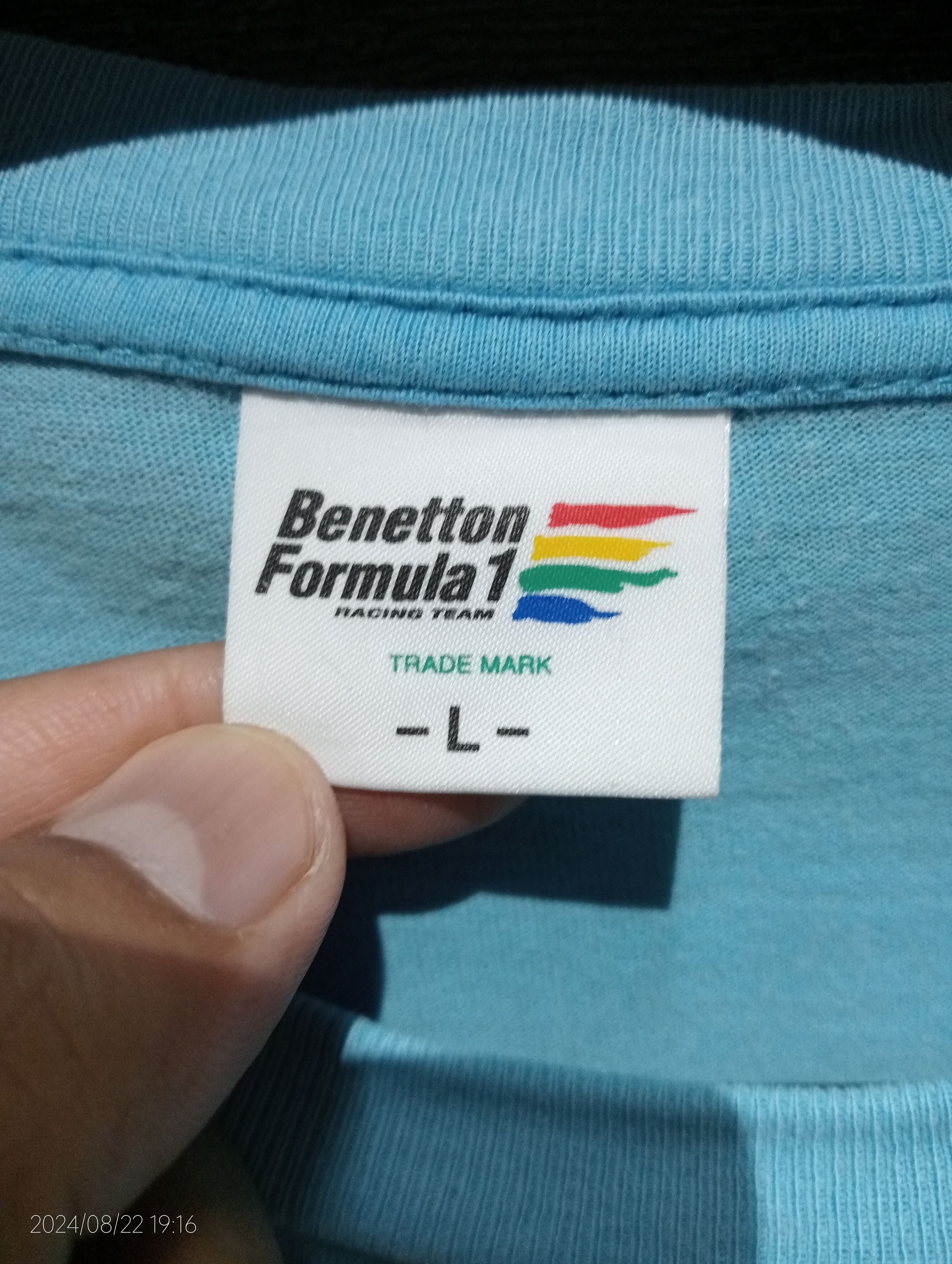 VTG '90s Single Stitch Benetton Formula 1 Racing Team Tee