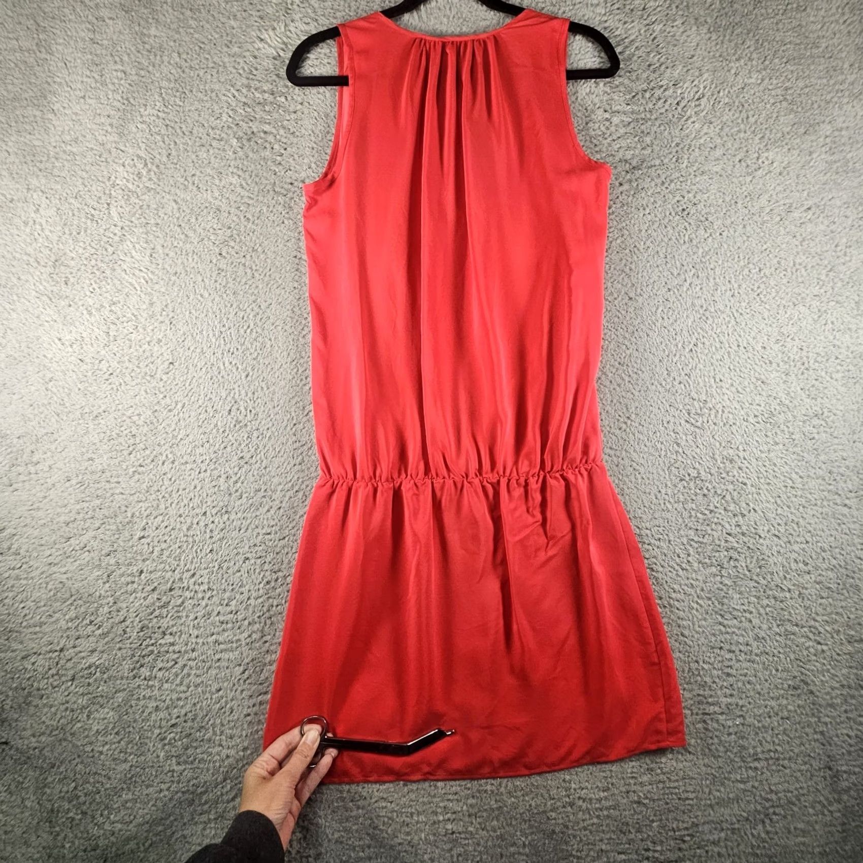 red mini dress revolve Amanda Uprichard X Sabine in Crimson out Lightweight satin fabric Red Sleeveless Lace Mini Dress