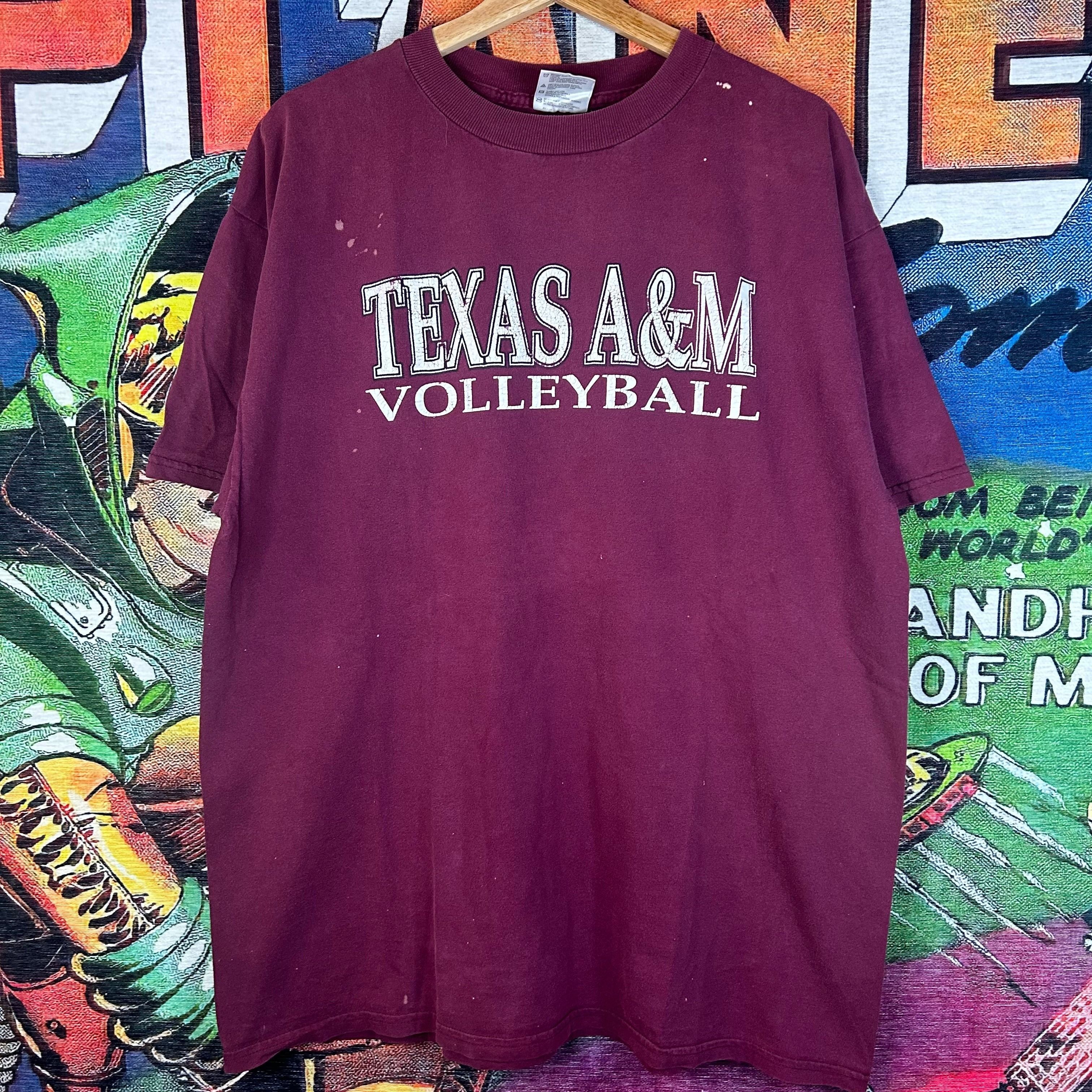 Vintage Vintage 90s Texas A&M Volleyball Tee Size XL Size US XL / EU 56 / 4 - 1 Thumbnail
