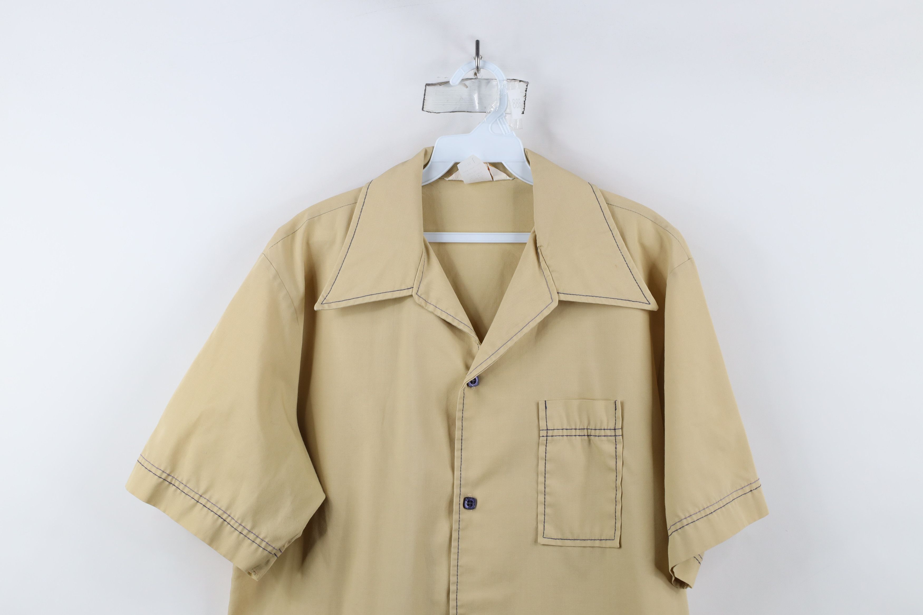 Vintage Vintage 60s 70s Streetwear Short Sleeve Collared Shirt Size US L / EU 52-54 / 3 - 2 Thumbnail