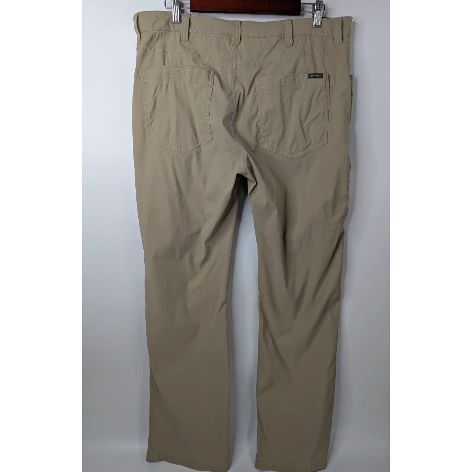 Eddie Bauer EDDIE BAUER Men’s Tech Pants Sz 36x32 Beige Nylon Stretch Outdoor Hiking Fishing Size US 36 / EU 52 - 4 Thumbnail