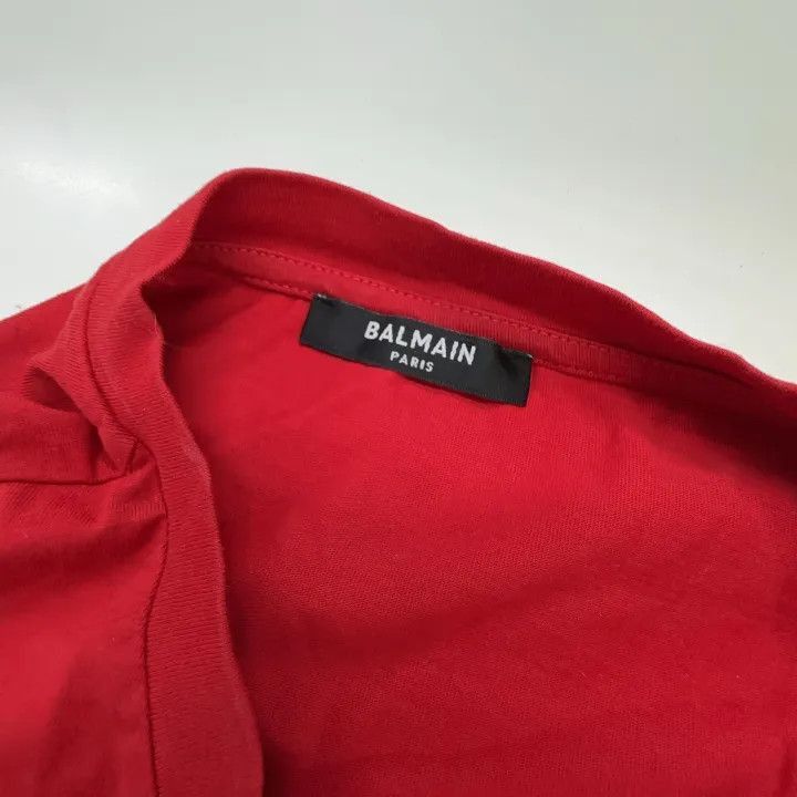 Balmain Balmain SS22 Logo Print Short Sleeve T-Shirt -2507 Size L / US 10 / IT 46 - 5 Thumbnail