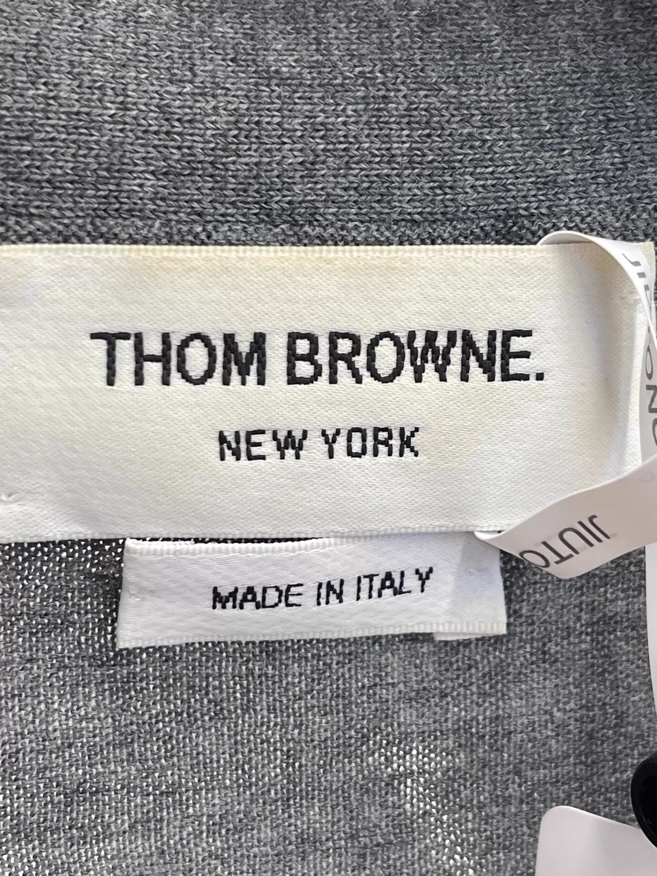 Thom Browne Thom Browne 4-Stripe Gray Knit Cardigan Size 5 Size US XXL / EU 58 / 5 - 2 Thumbnail
