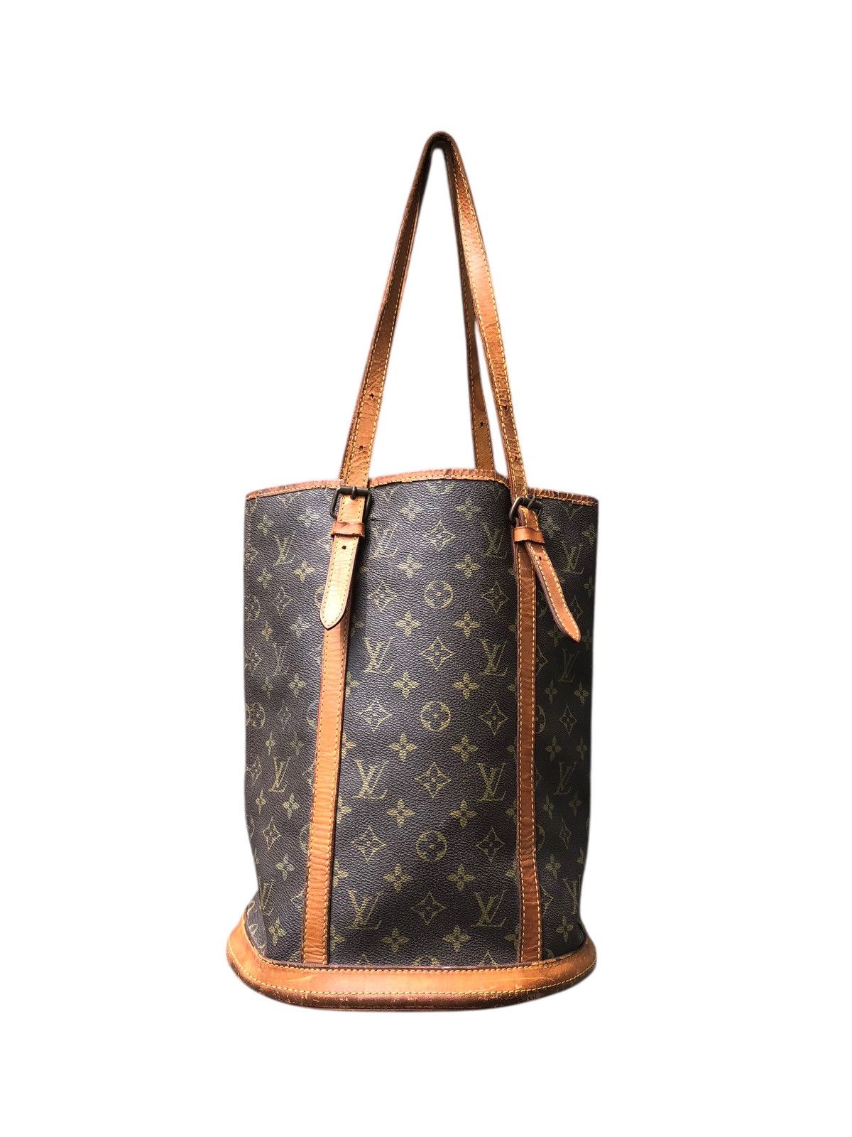 Louis Vuitton 🔥Vintage LOUIS VUITTON LV Monogram Bucket Cloth GM Tote Bag Size ONE SIZE - 1 Thumbnail