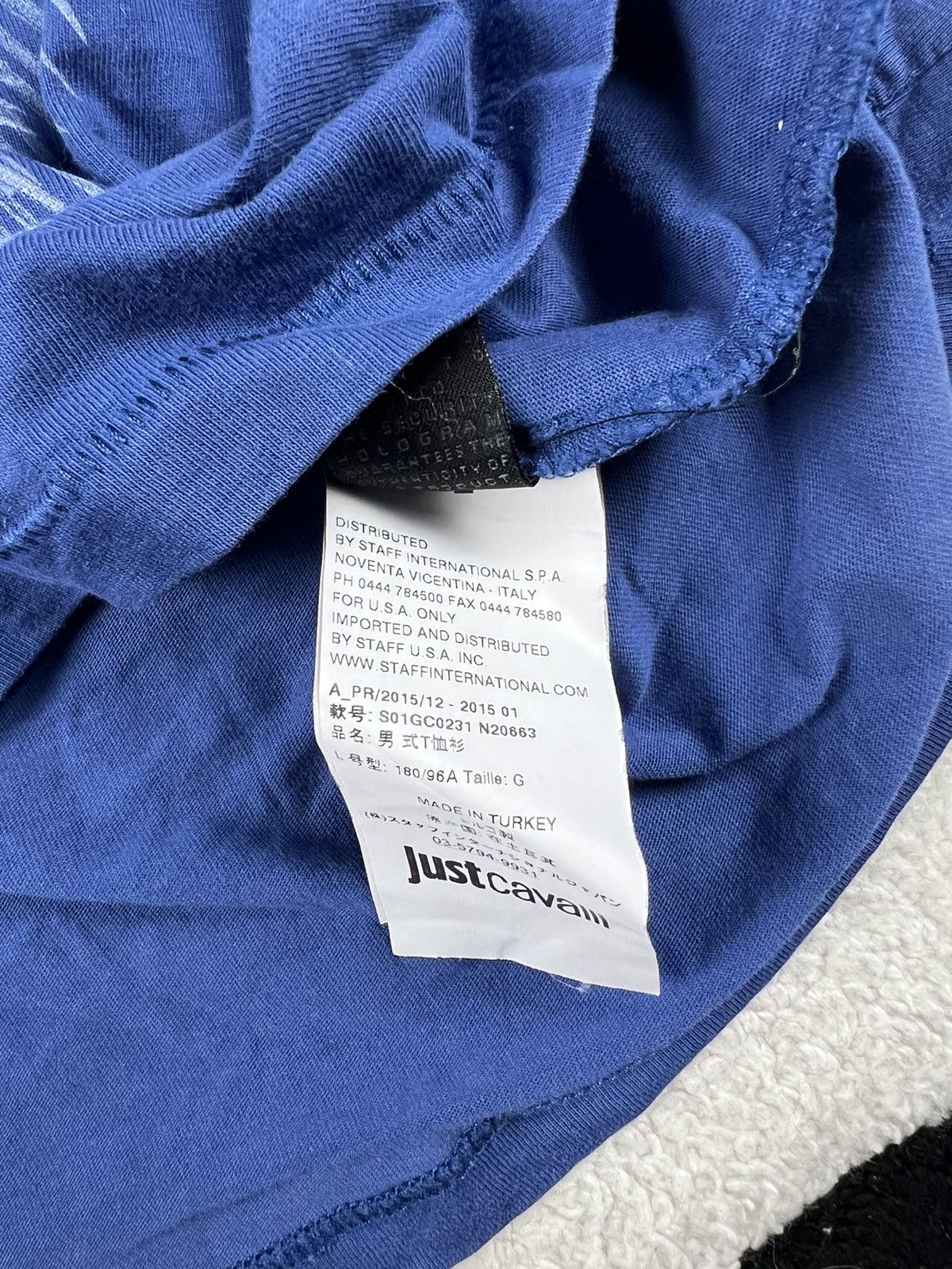 Just Cavalli Vintage Y2K Just Cavalli Tiger Overprinted Tee Shirt Size US L / EU 52-54 / 3 - 10 Thumbnail