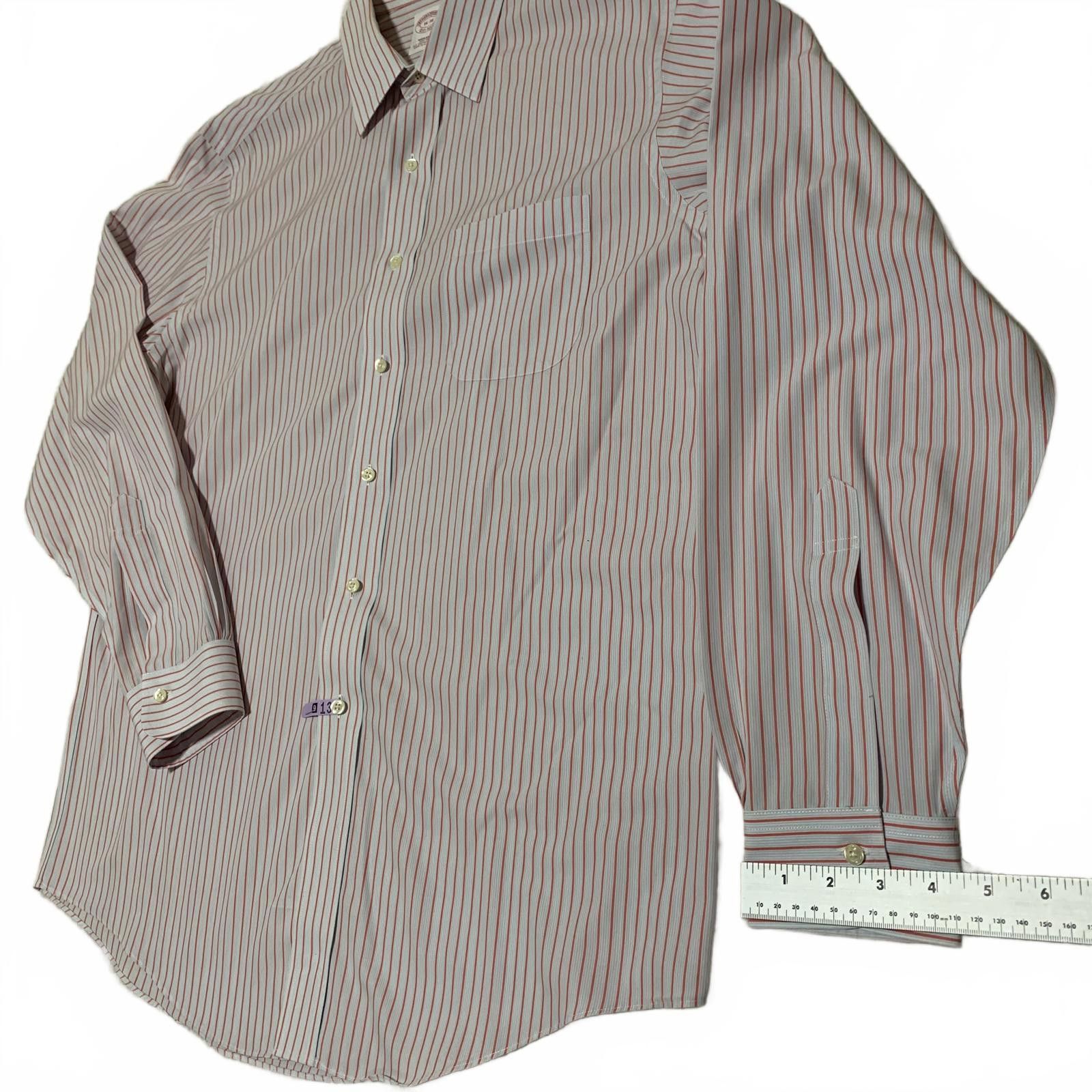 Brooks Brothers Brooks Brothers Men's 16-36 Dress Shirt Non-Iron Supima Size 42R - 8 Thumbnail