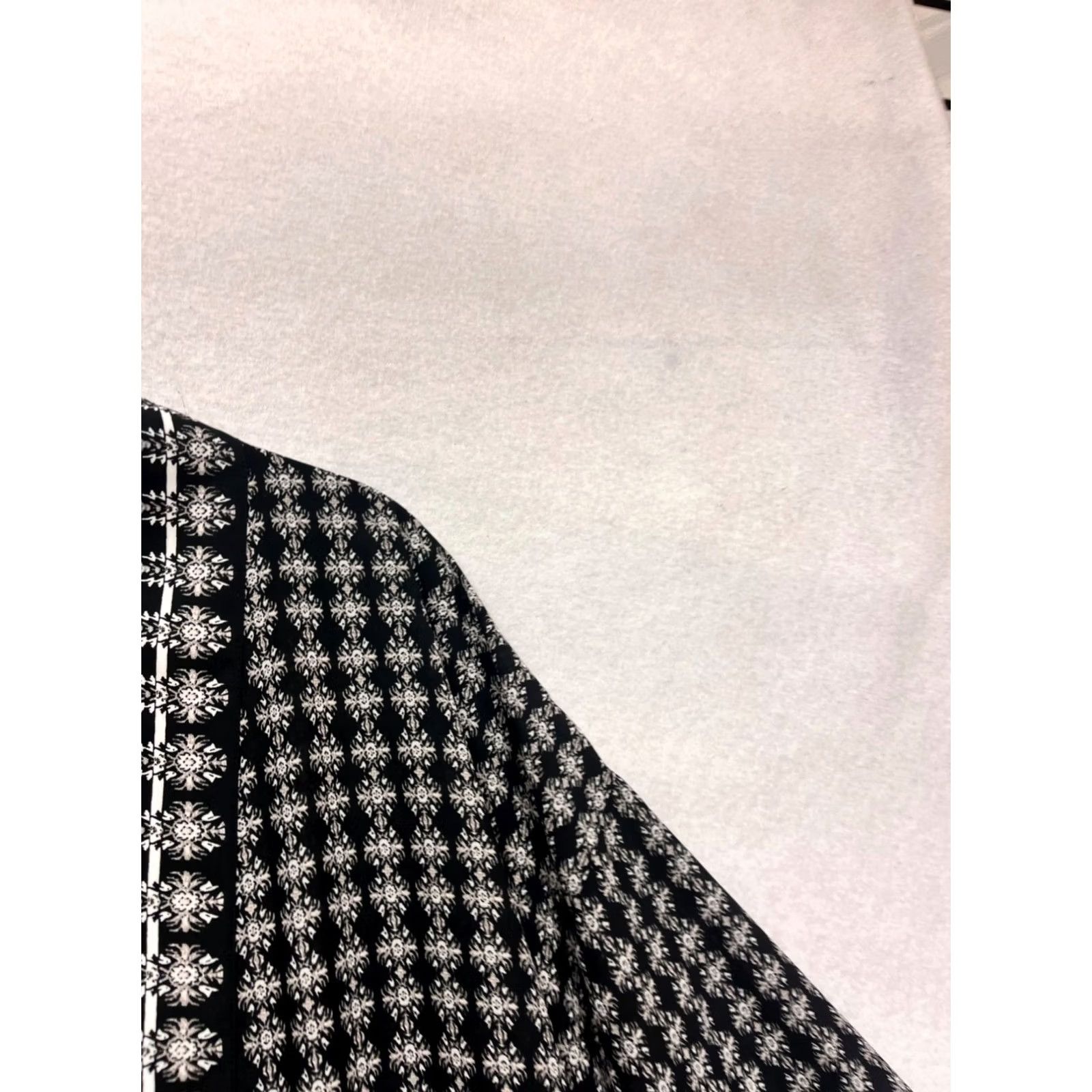 Vintage VINTAGE Max Studio Kimono Jacket Women L Black White Pattern - 894A Size L / US 10 / IT 46 - 6 Thumbnail