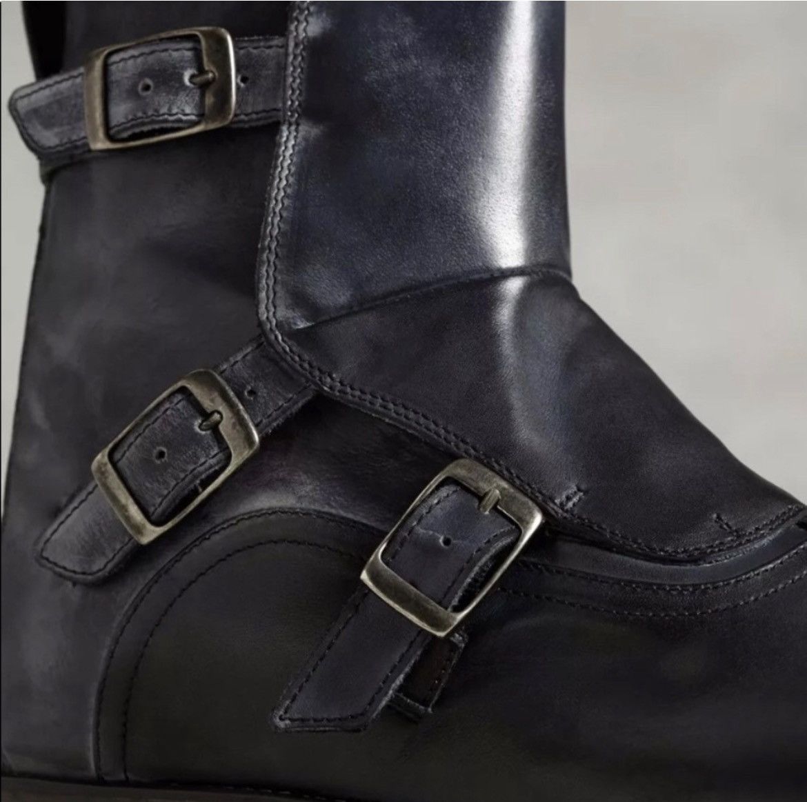 John Varvatos Fleetwood Triple Monk Boot Size 11 Size US 11 / EU 44 - 4 Thumbnail
