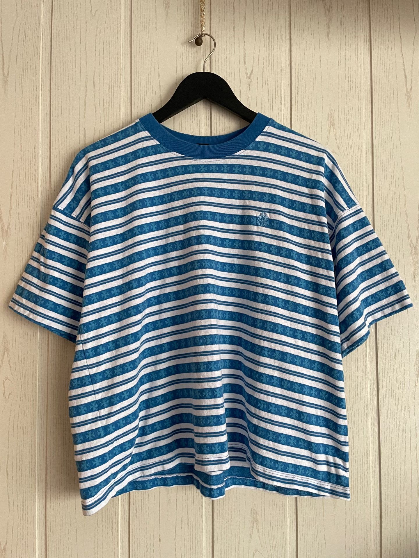Chrome Hearts Chrome Hearts Matty Collab Blue Stripe Tee Size US S / EU 44-46 / 1 - 1 Thumbnail