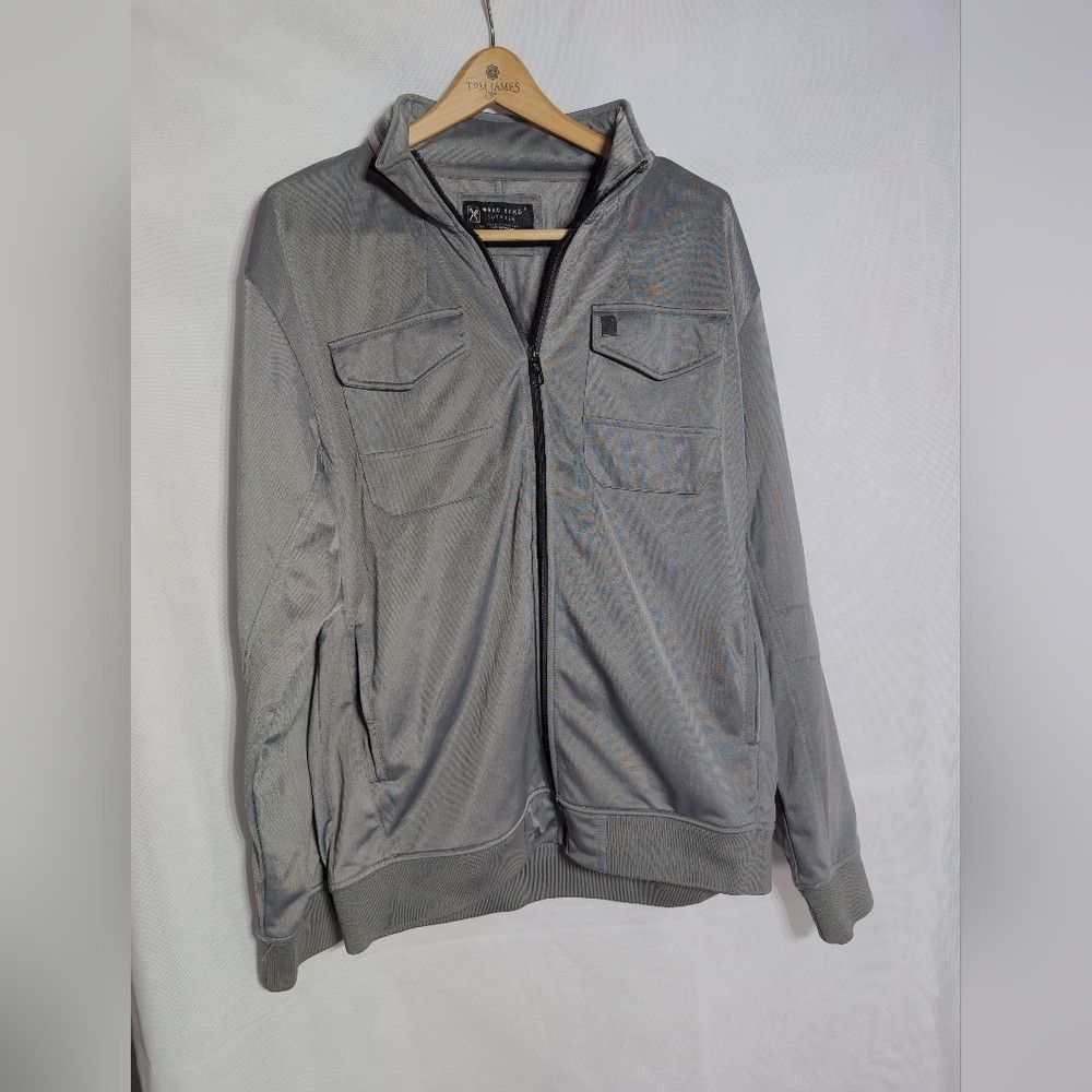 Marc Ecko Marc Ecko Deadly Threads Gray Men's Jacket With Hidden Hood Size US XL / EU 56 / 4 - 5 Thumbnail
