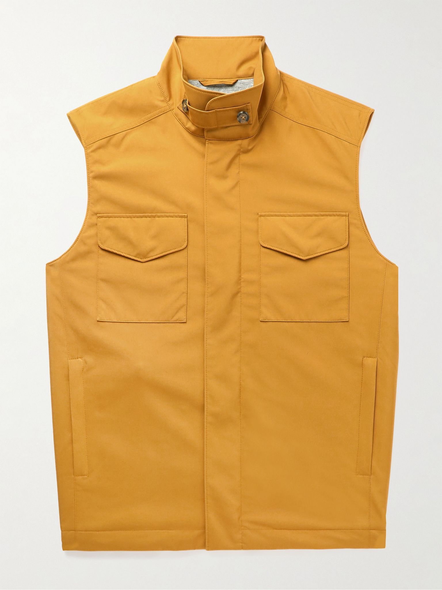Loro Piana o1srvl11e0924 Traveller Vest in Tangerine Size US L / EU 52-54 / 3 - 1 Thumbnail
