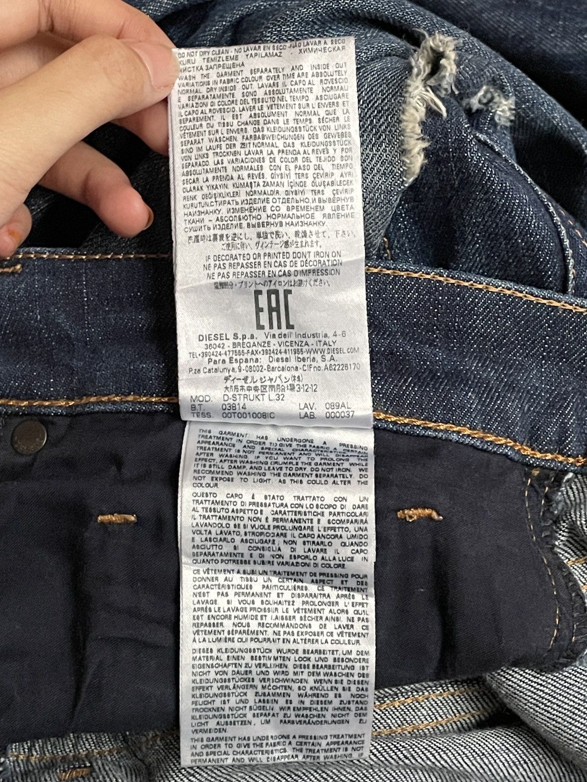 Diesel × Vintage Vintage Brand Diesel Jeans 1990s Size US 30 / EU 46 - 16 Thumbnail