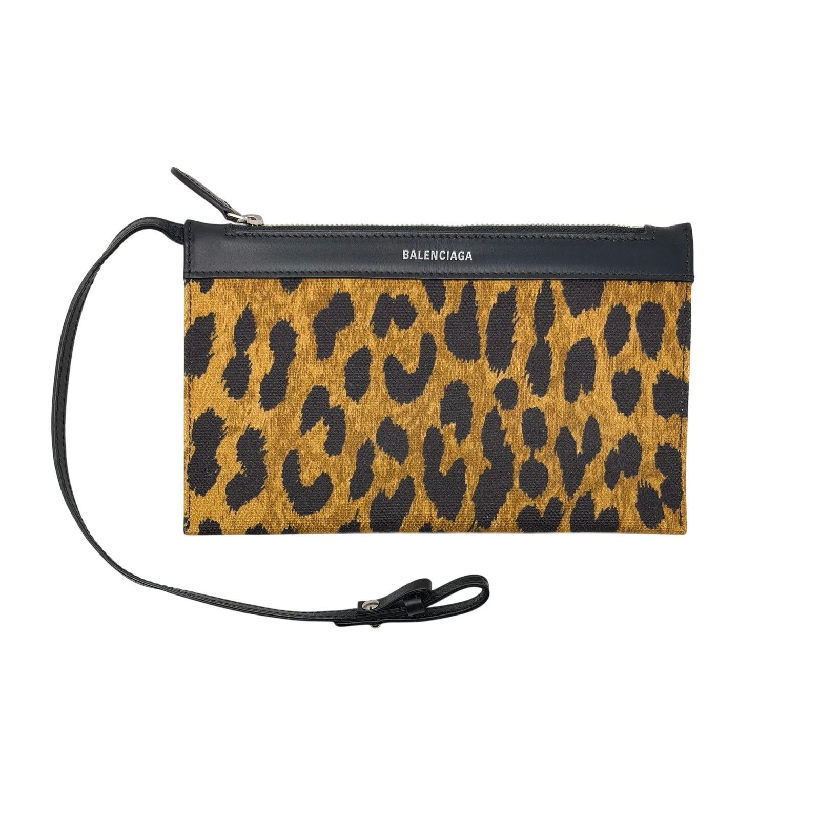Balenciaga Balenciaga Leopard Print Zipper Pouch Size ONE SIZE - 1 Thumbnail