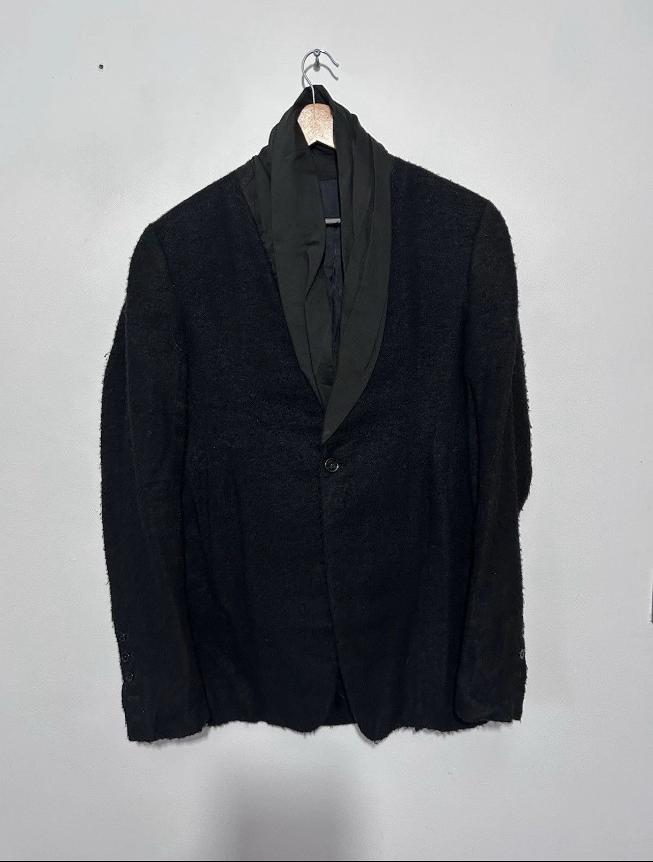 Rick Owens Rick Owens Men's Cashmere And Silk Black Jacket Size 42” Size 42R - 1 Thumbnail