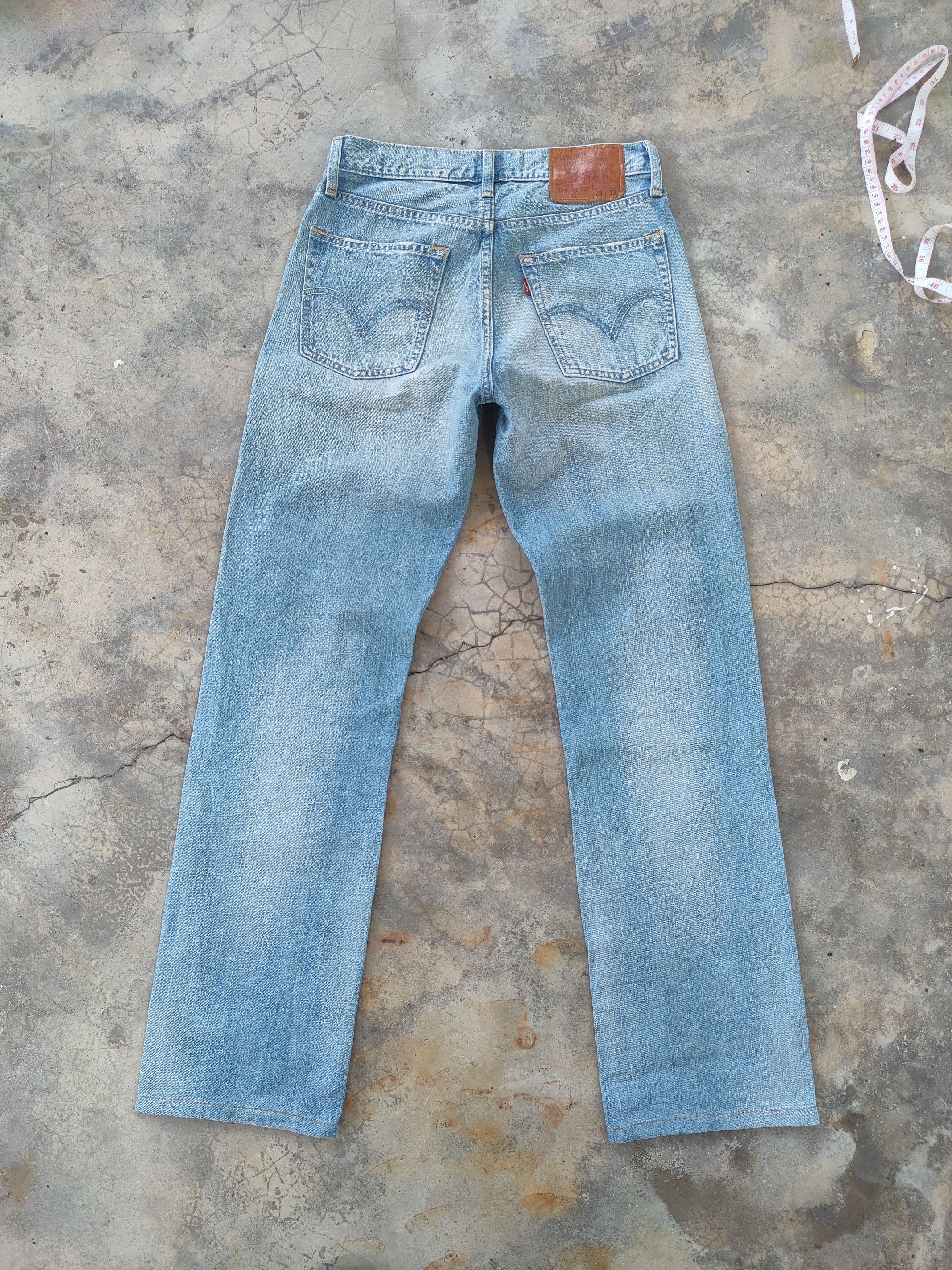 Levi's Vintage Clothing # LEVIS 502 VINTAGE FADED RIPPED JEANS DENIM PANTS Size US 30 / EU 46 - 1 Thumbnail