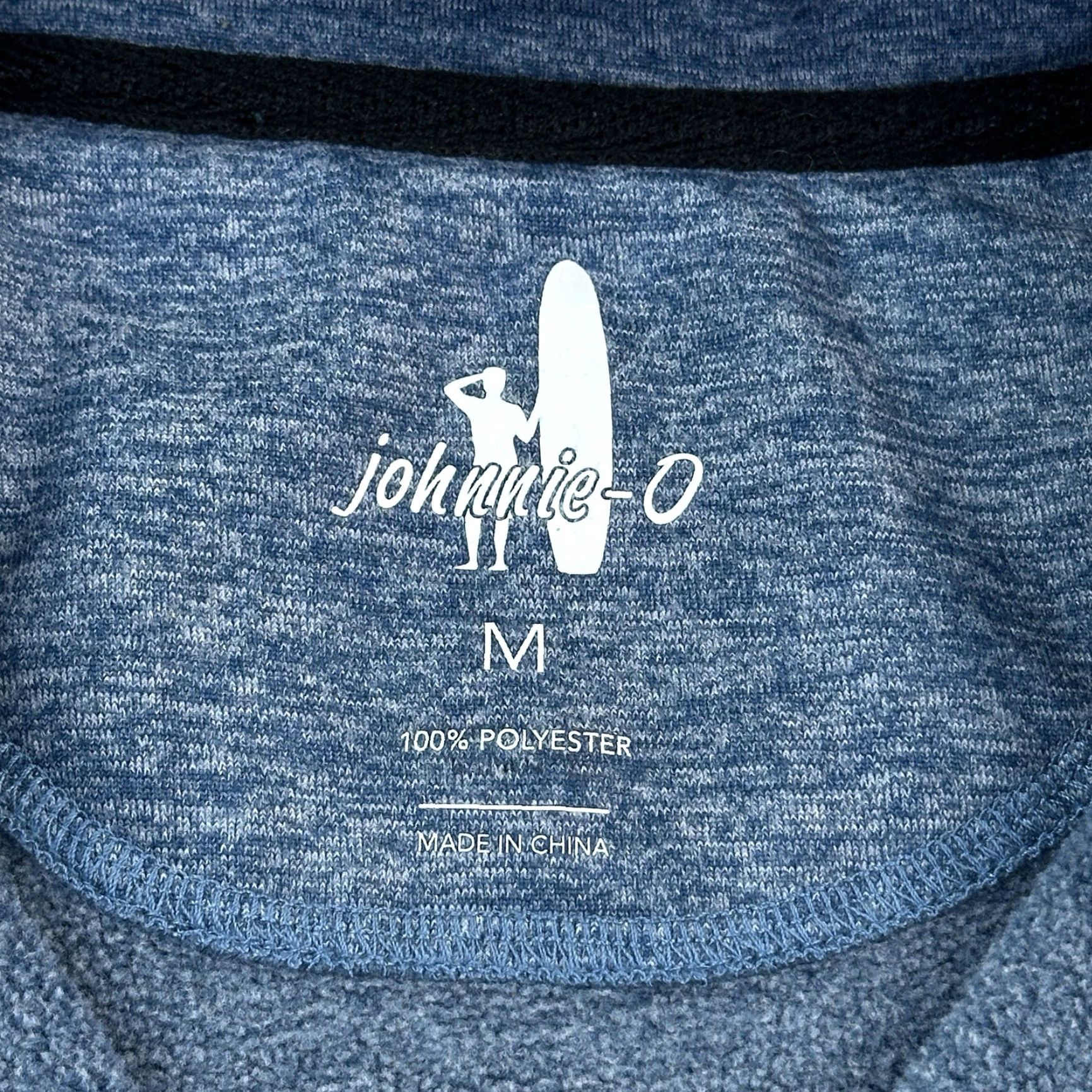 johnnie-O Johnnie-O Sweater Mens Medium Blue Fleece 1/4 Snap Henley Pullover Golf Casual Size US M / EU 48-50 / 2 - 5 Thumbnail