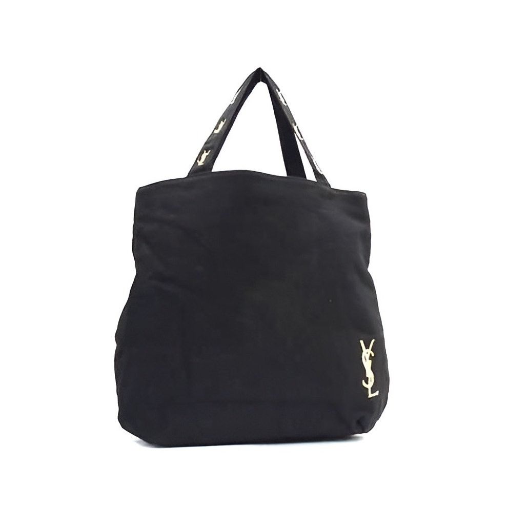Yves Saint Laurent Yves Saint Laurent YSL Tote Bag Cotton Black Size ONE SIZE - 1 Thumbnail