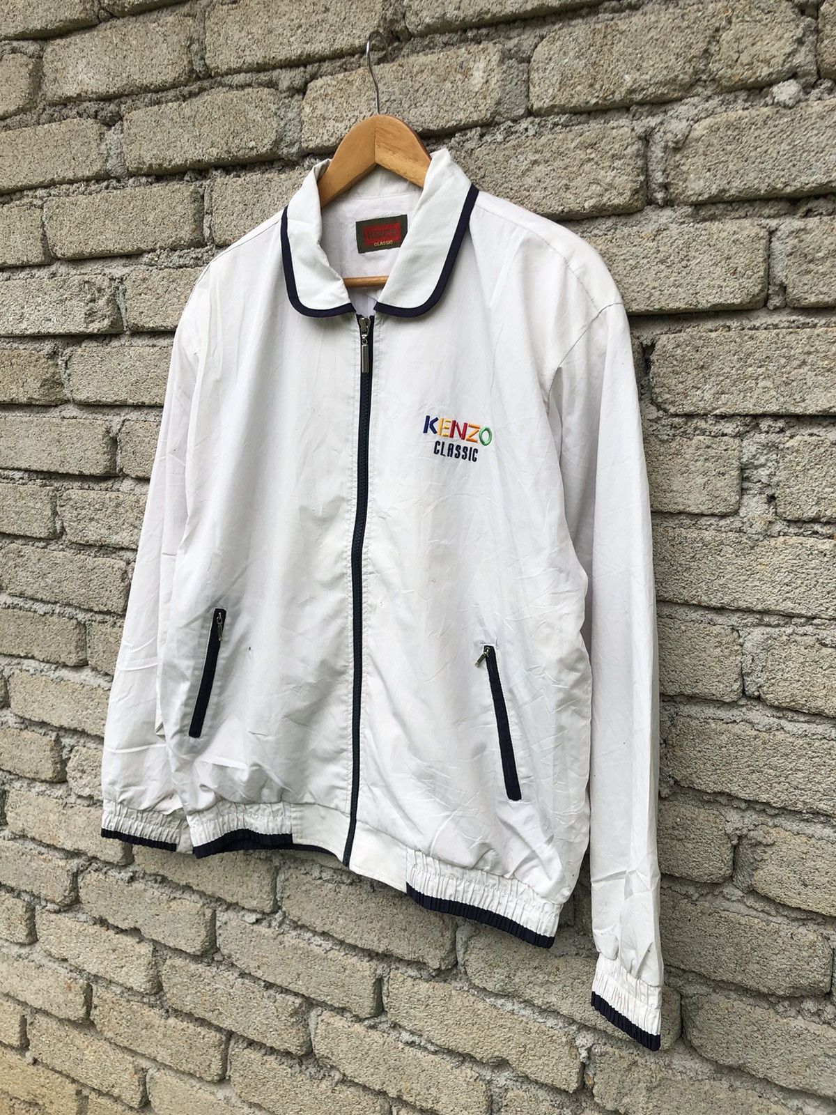 Kenzo Vintage KENZO Classic Spellout Backhit Fullzipper Jacket Size US XL / EU 56 / 4 - 9 Thumbnail