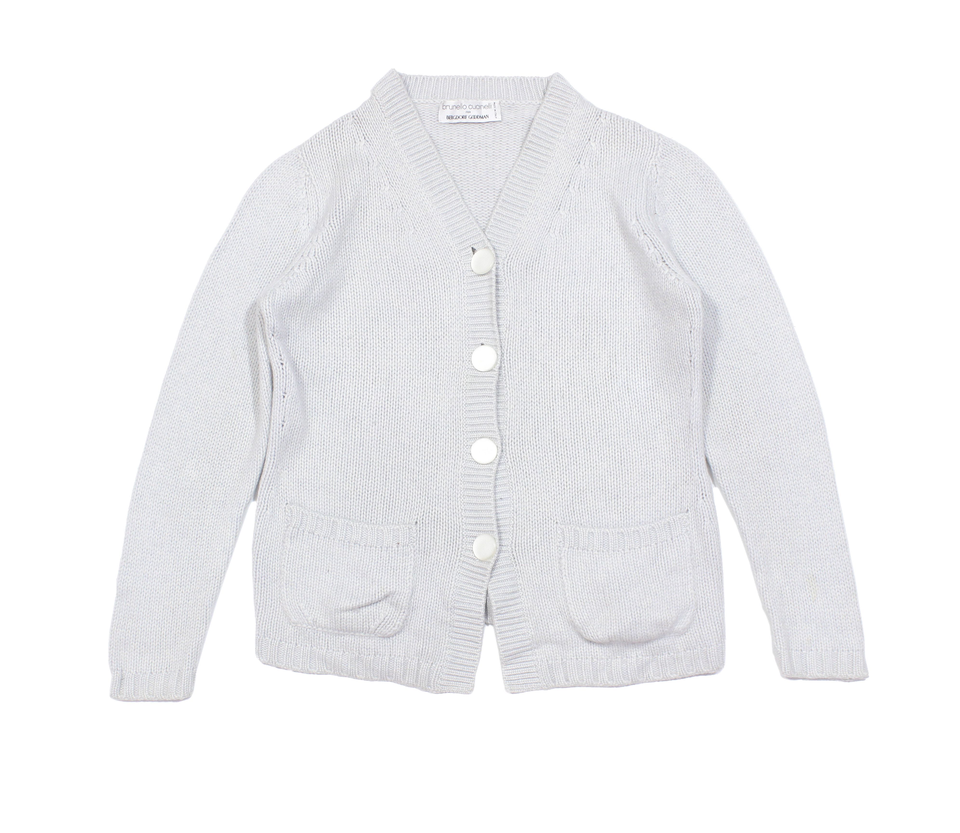 Brunello Cucinelli 90S Wool Cashmere Knit Cardigan Vintage Size M / US 6-8 / IT 42-44 - 1 Thumbnail