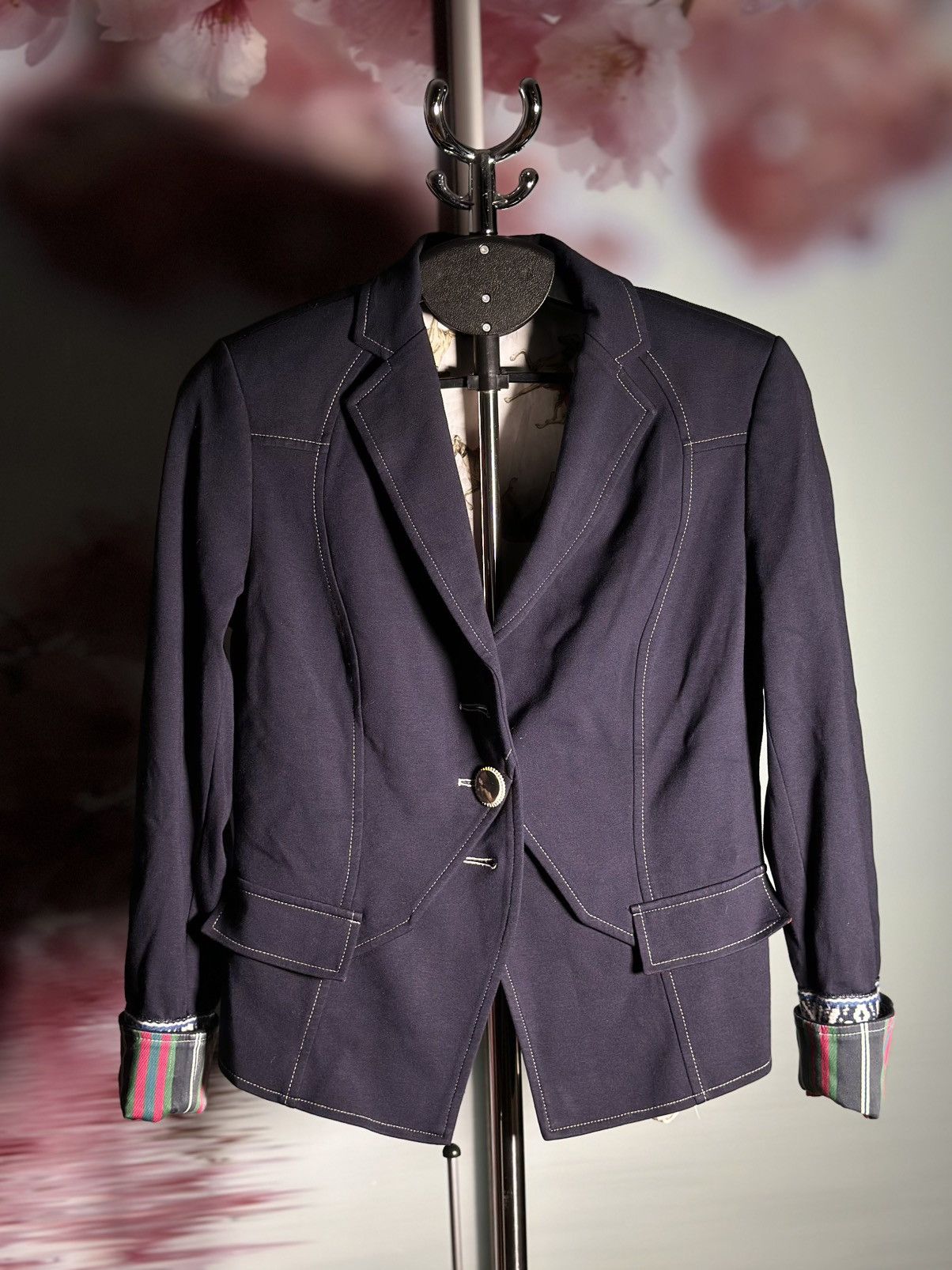 Vintage Maiden lane blazer blue🔥🔥 Size 40S - 1 Thumbnail
