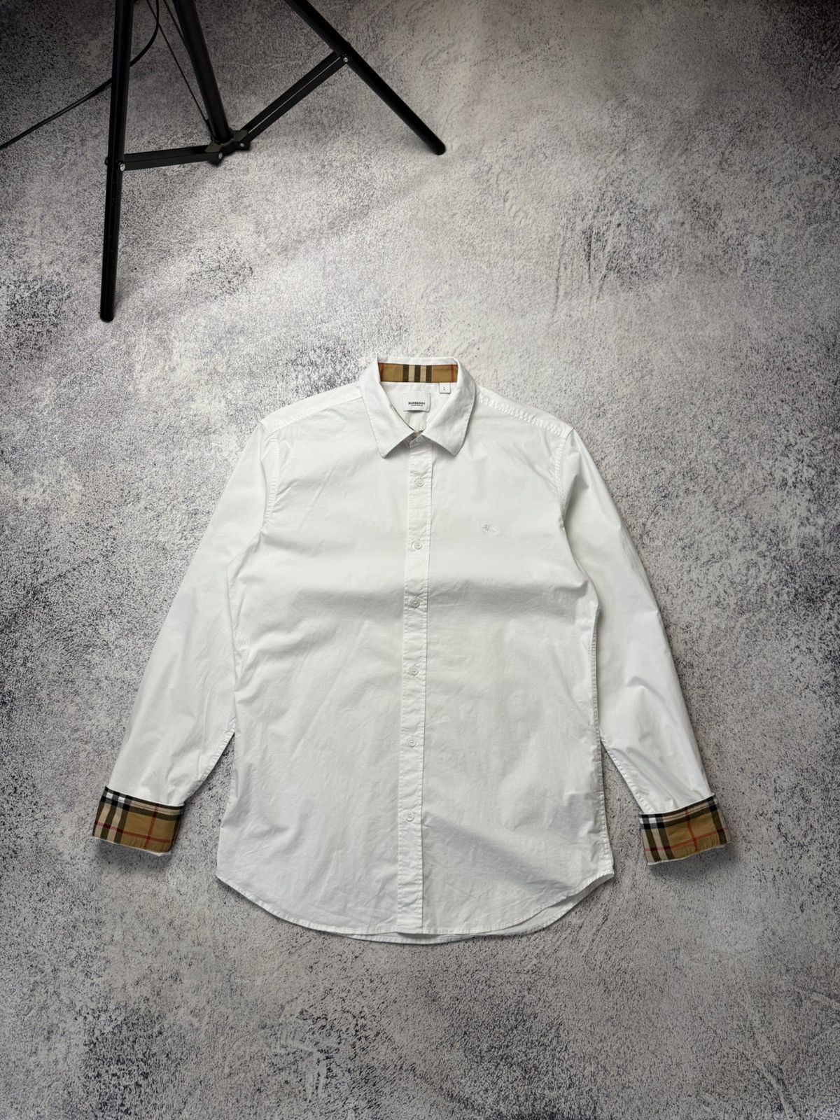 Burberry Burberry White Button Up Shirt Size US L / EU 52-54 / 3 - 12 Thumbnail