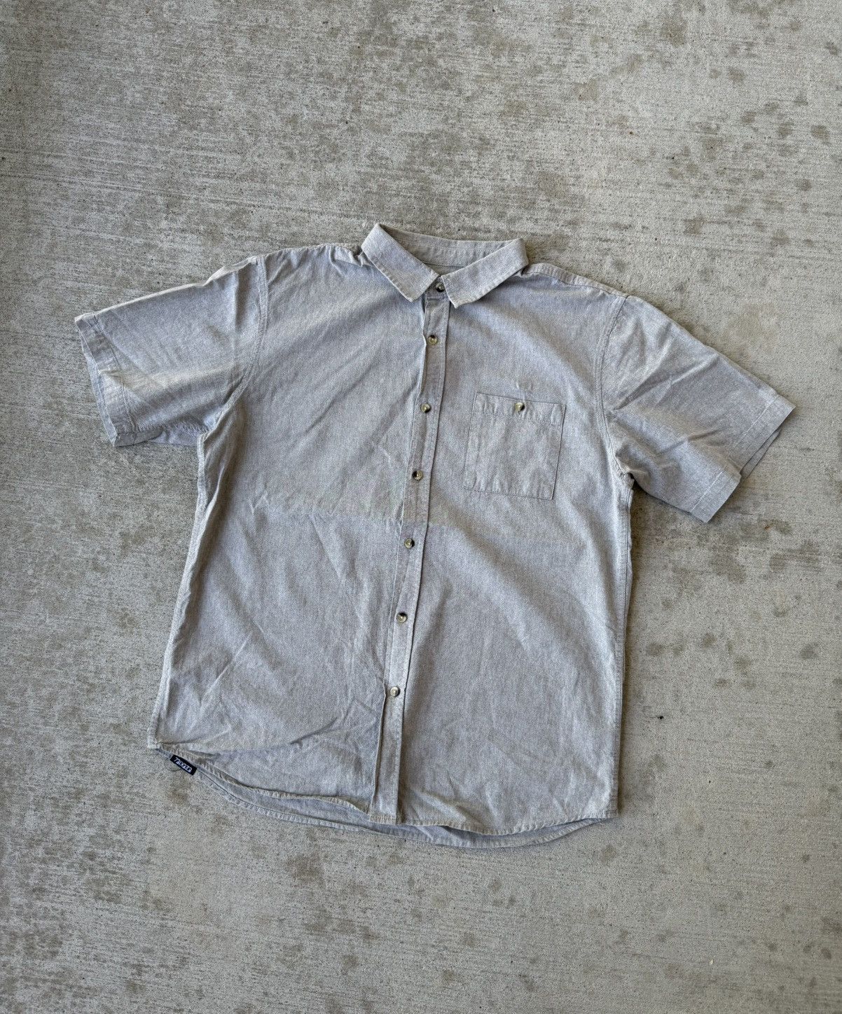 Ezekiel Light Gray Vintage Y2K Button Up Camp Short Sleeve Shirt Size US L / EU 52-54 / 3 - 2 Thumbnail