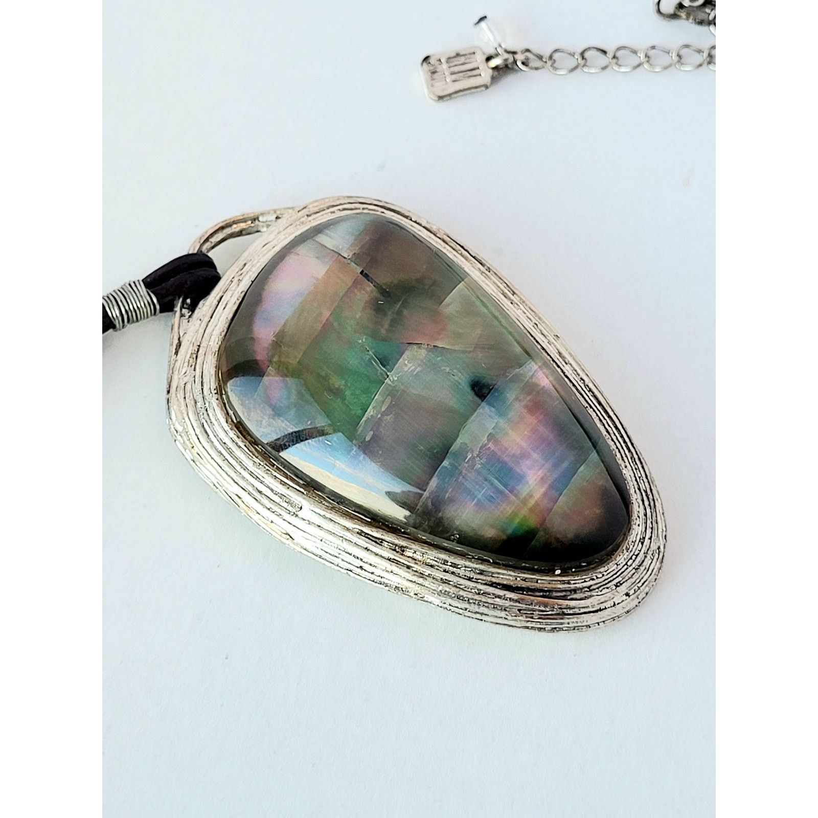 Robert Lee Morris Abalone Pendant Necklace Vintage RLM Robert Lee Morris Soho Size ONE SIZE - 1 Thumbnail