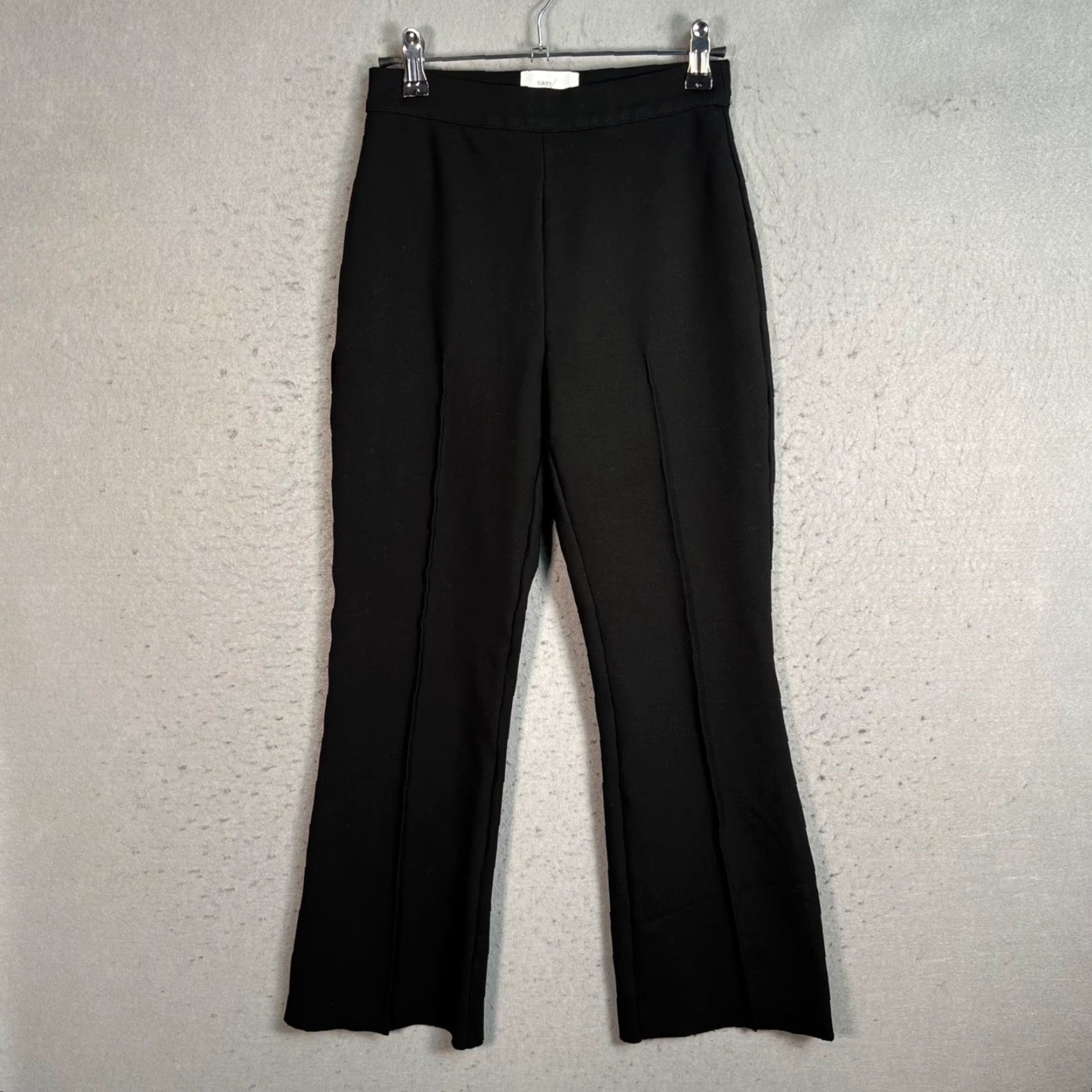 Vintage Grey/Ven Womens XS Black High-Waisted Flared Dress Pants Shirt? Size 26" / US 2 / IT 38 - 2 Thumbnail